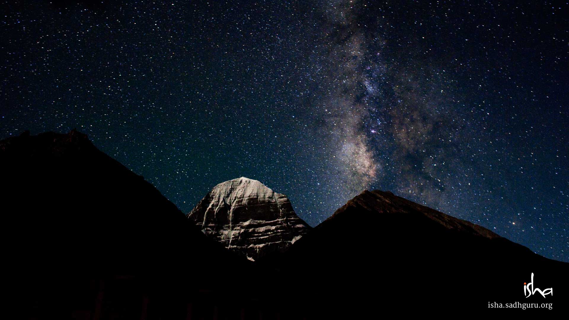 1920x1080 Kailash Mansarovar At Night