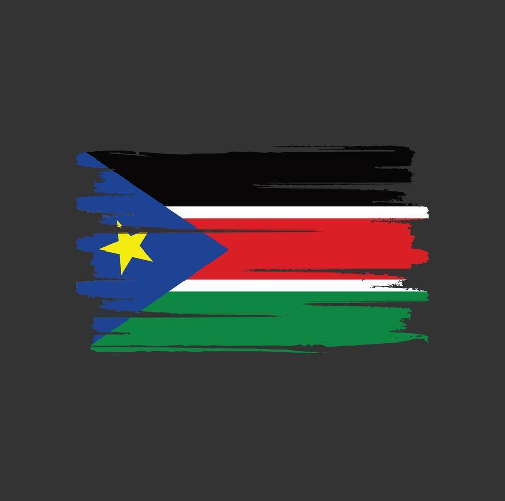 988x980 South Sudan flag brush strokes