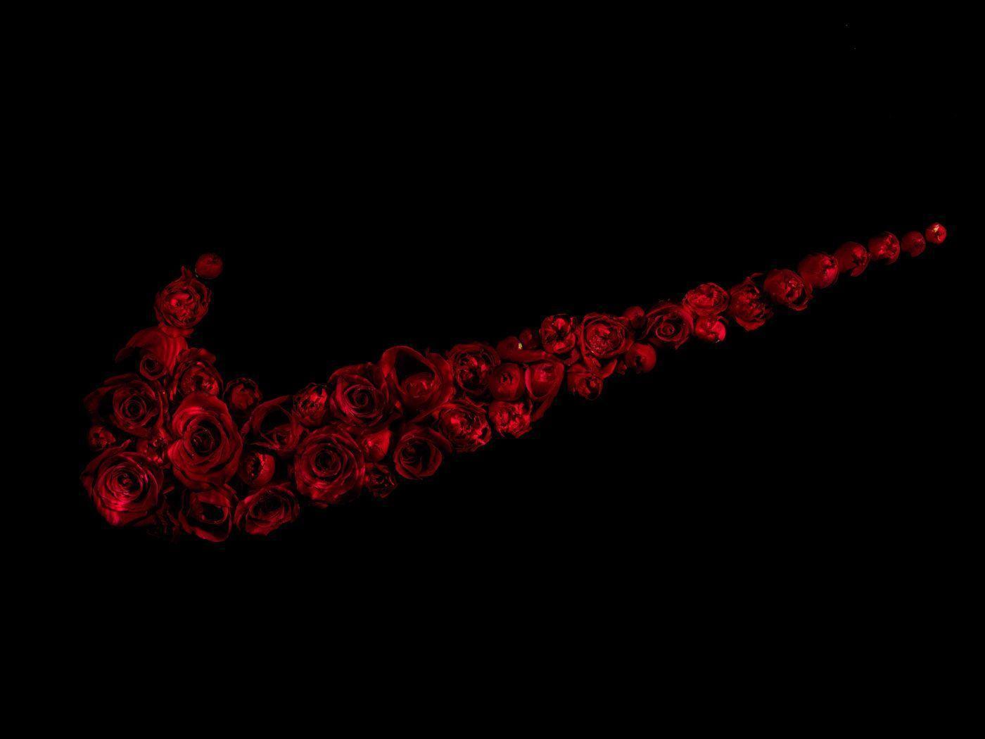 1400x1050 Black And Red Nike Wallpaper
