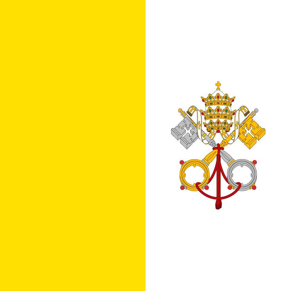 1000x1000 Flag of Vatican City image and meaning Vatican City flag