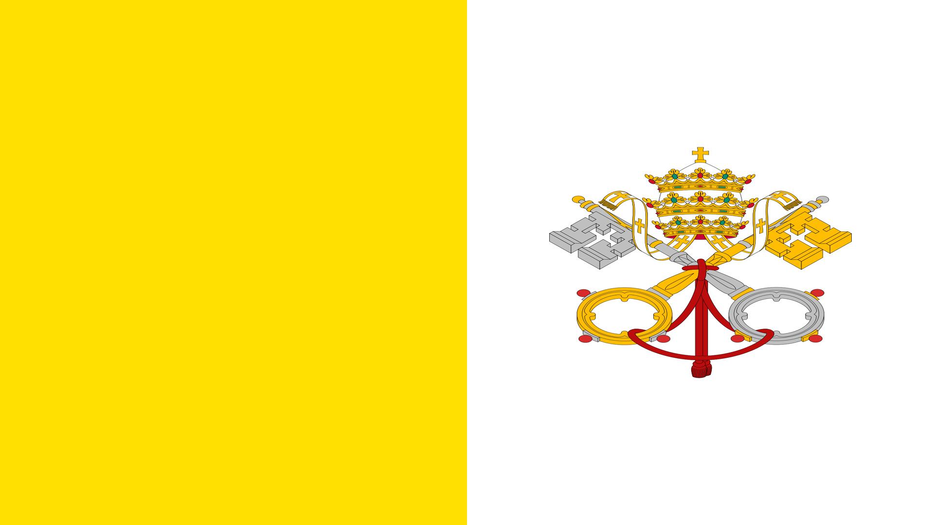 1920x1080 Vatican City Flag, High Definition, High Quality, Widescreen