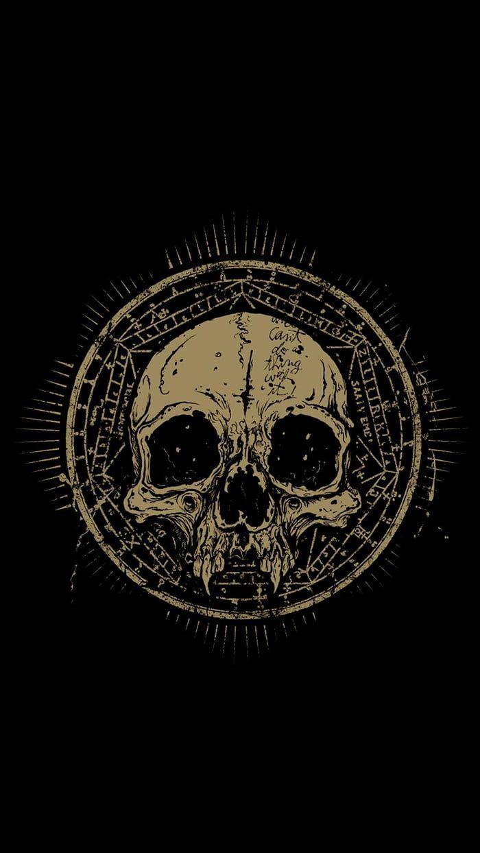 700x1244 Skull Android 4k Wallpaper