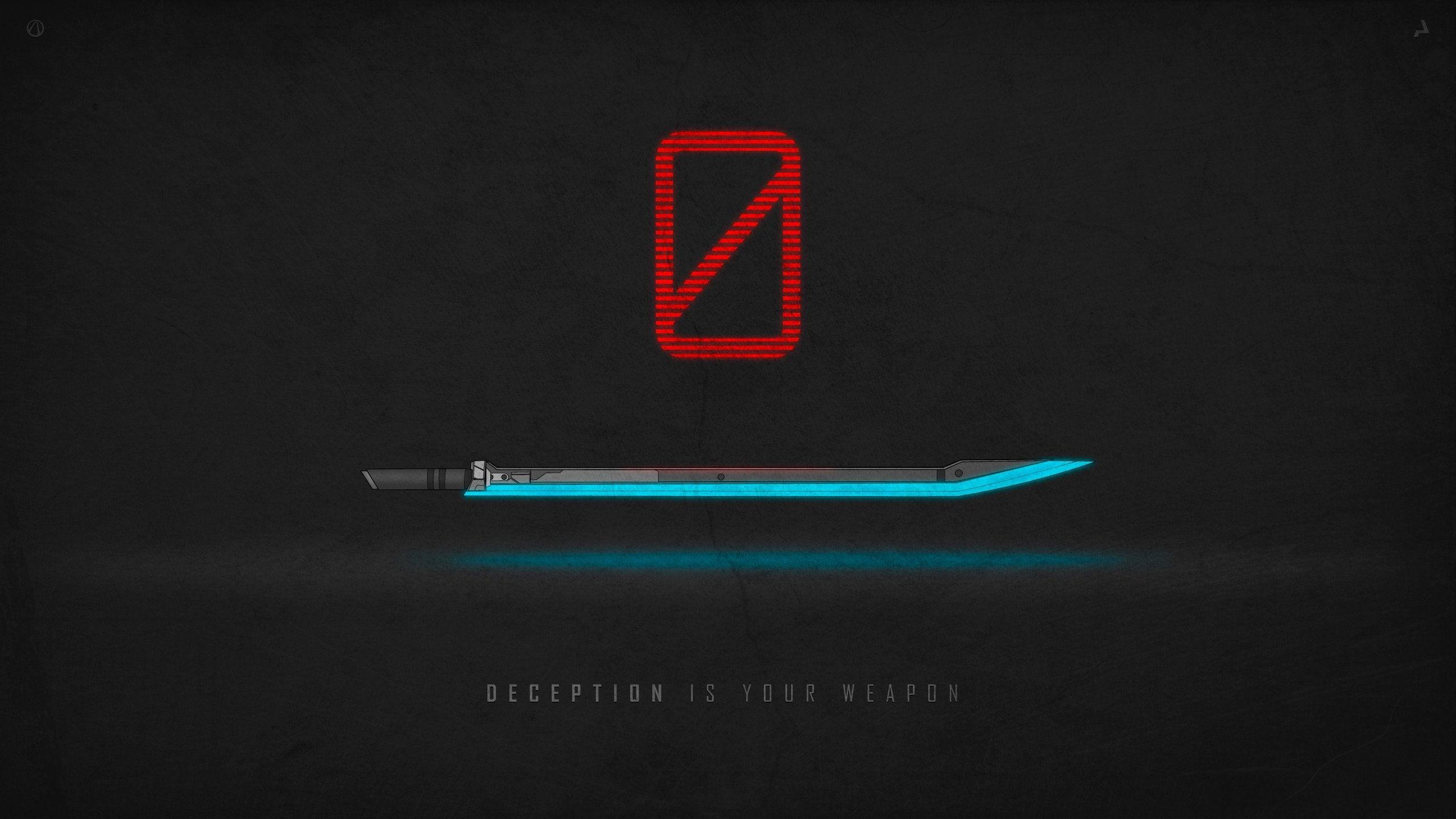 2560x1440 Media Deception is Your Weapon Minimalist Zer0 Wallpaper
