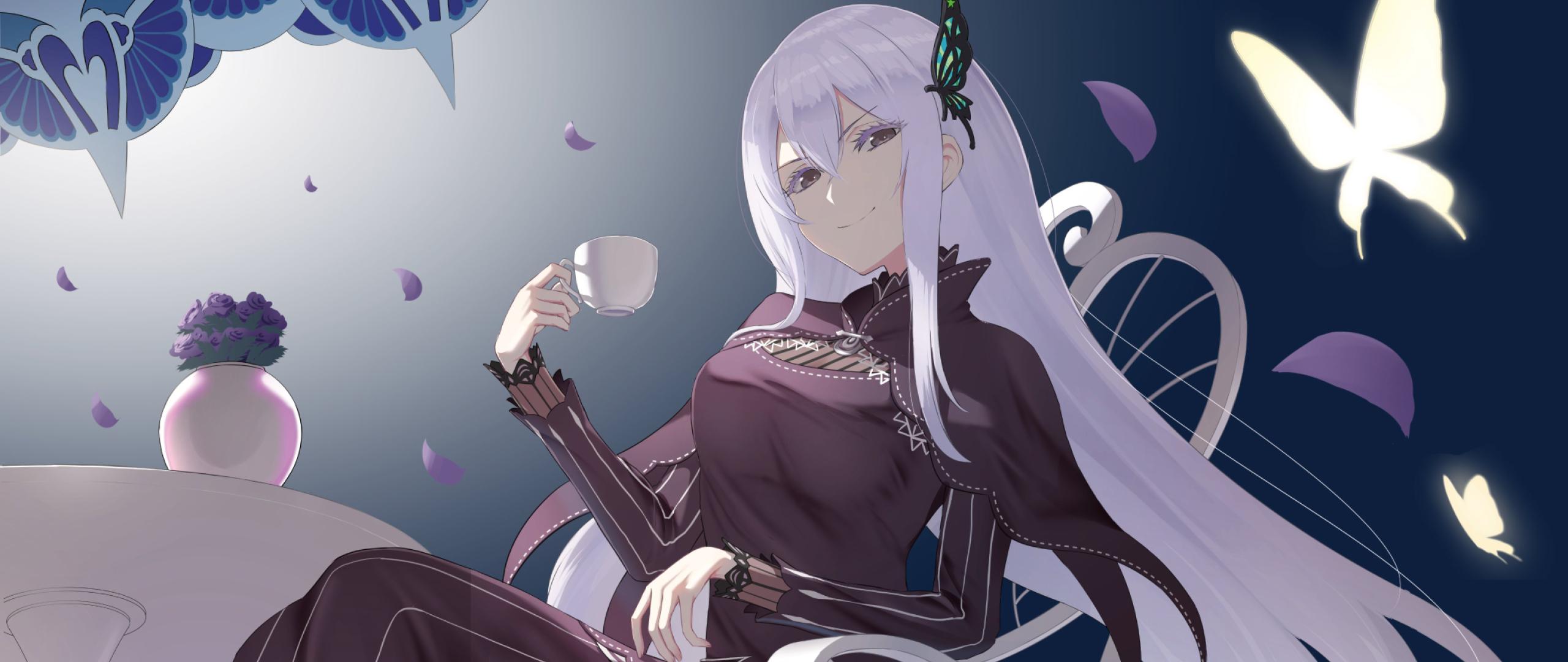 2560x1080 Echidna Re ZERO 2560x1080 Resolution Wallpaper, HD Anime 4K Wallpaper, Image, Photo and Background