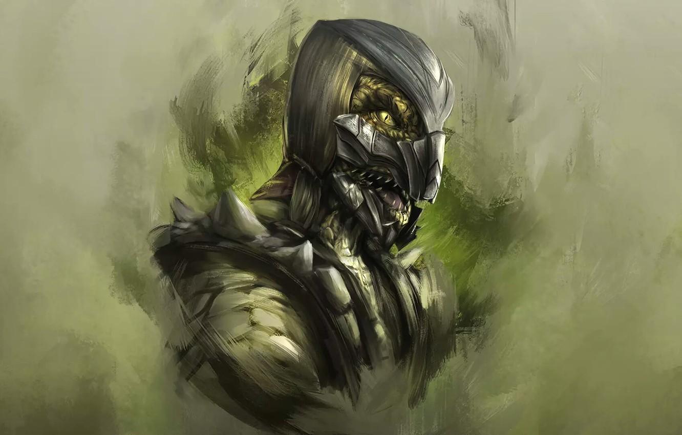 1332x850 Wallpaper game, mortal kombat, Reptile, h1fey image for desktop, section игры
