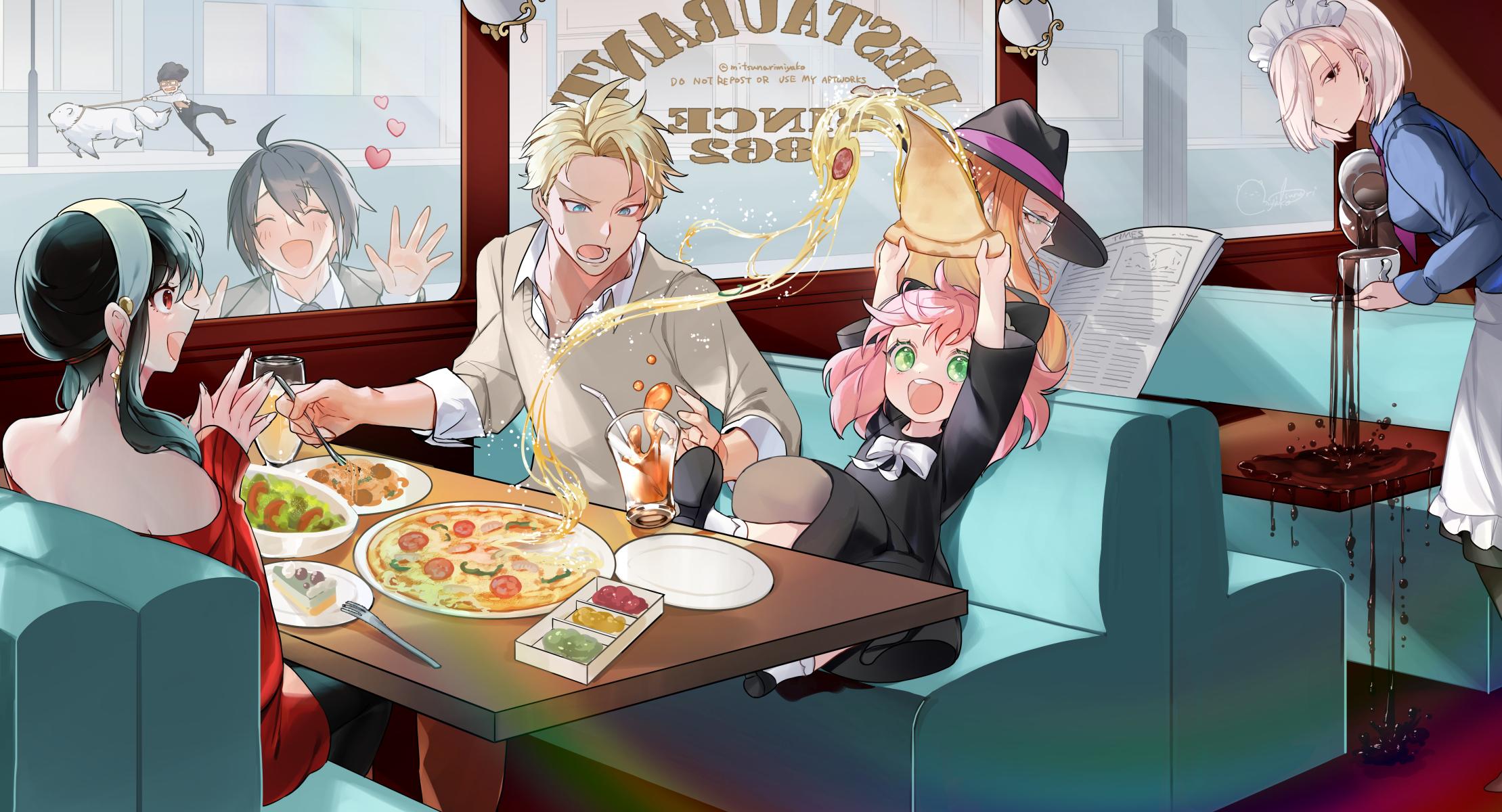 2219x1200 Spy x Family Forger's Lunch Anime Wallpaper by みつなり都