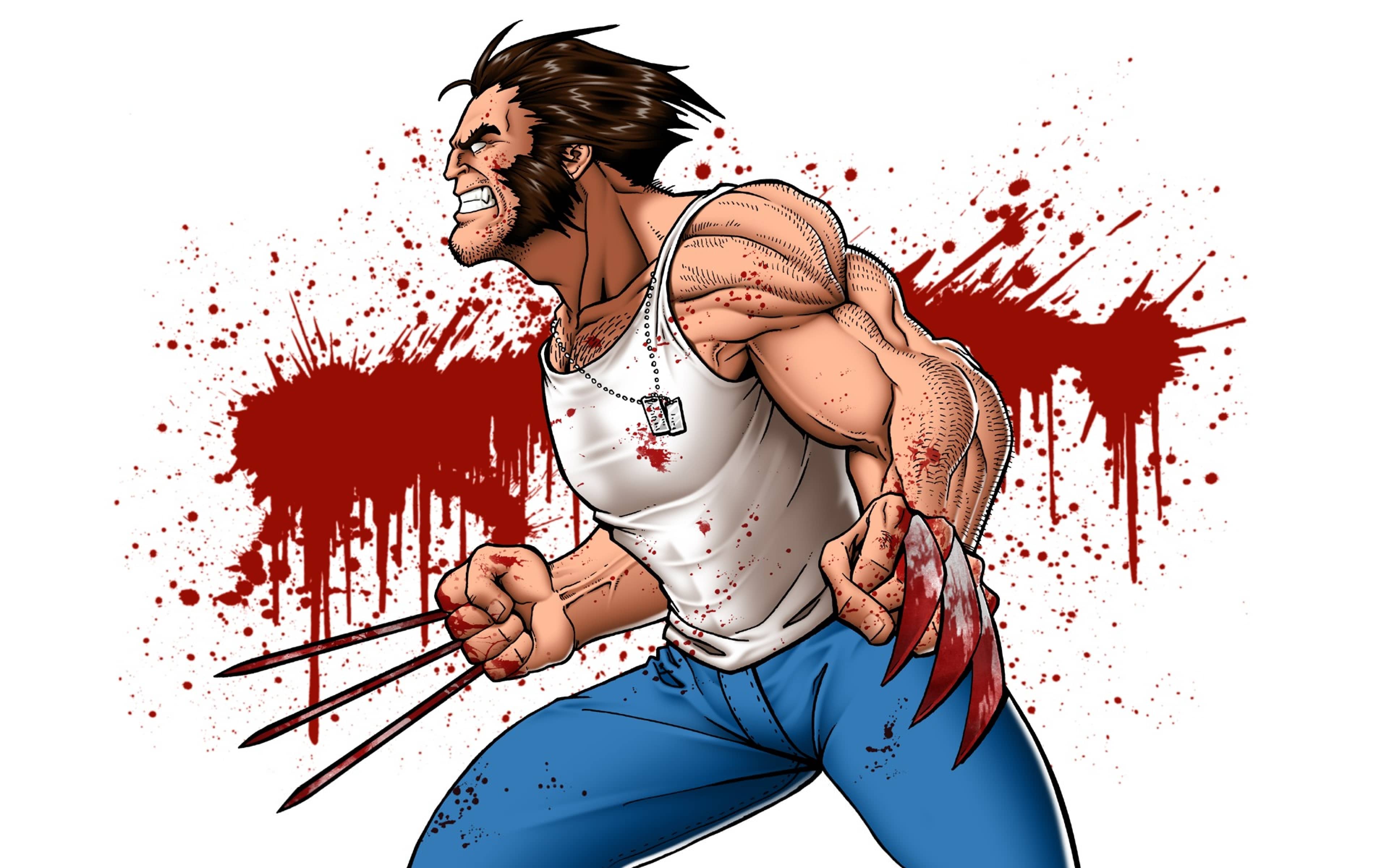 3840x2400 Wolverine Marvel Art Superhero Drawing Wallpaper and Free