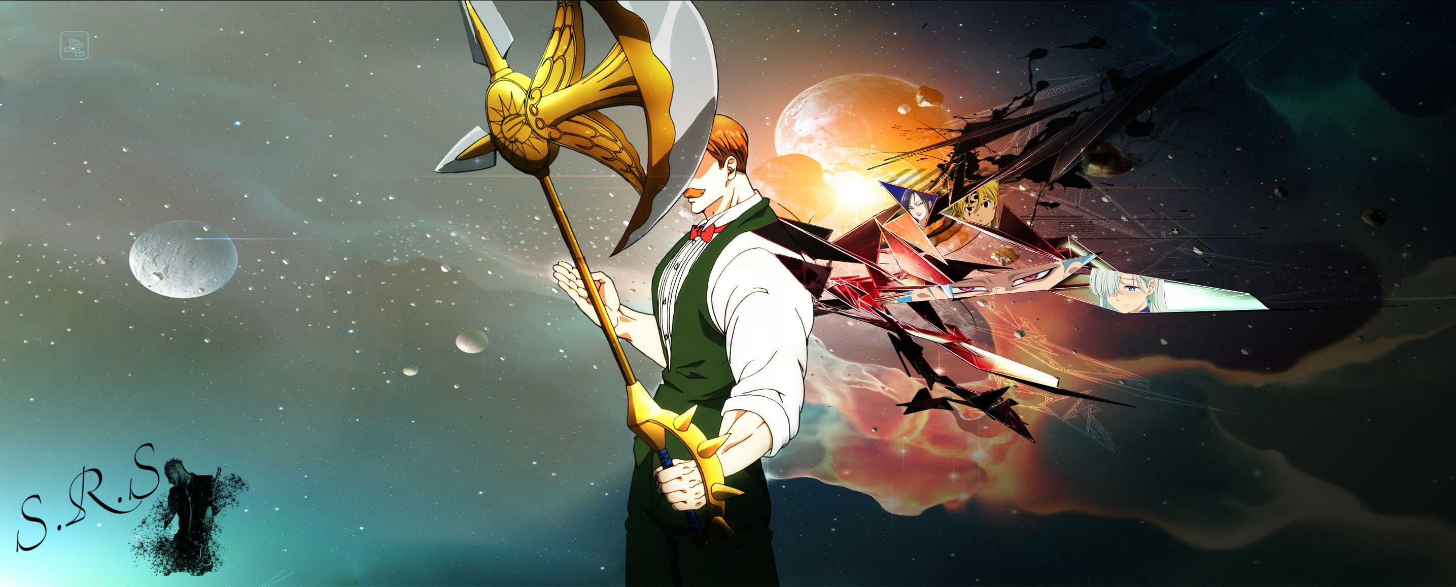 2870x1157 Escanor Wallpaper Free HD Wallpaper