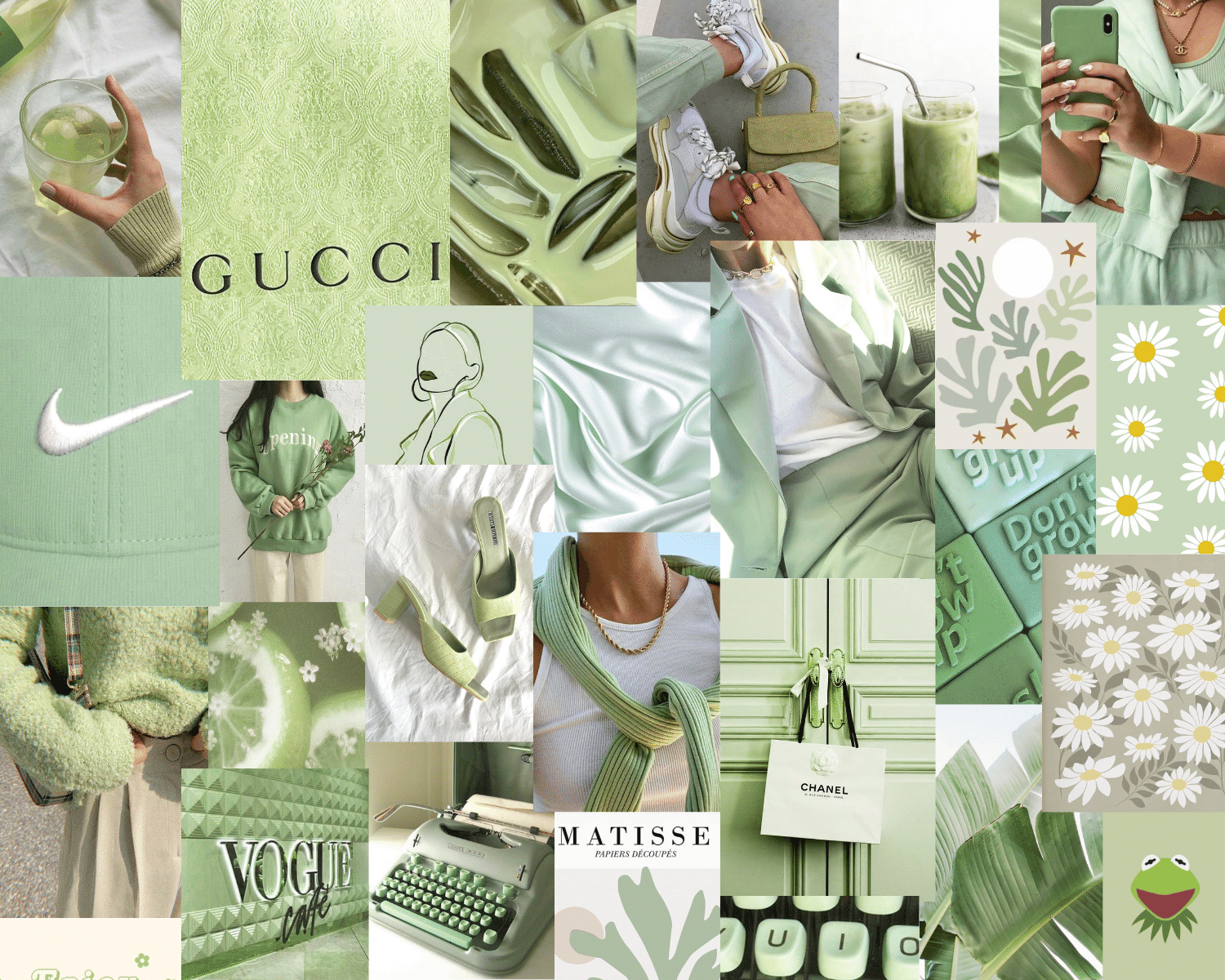 Collage Sage Green Sage Green HD wallpaper  Peakpx
