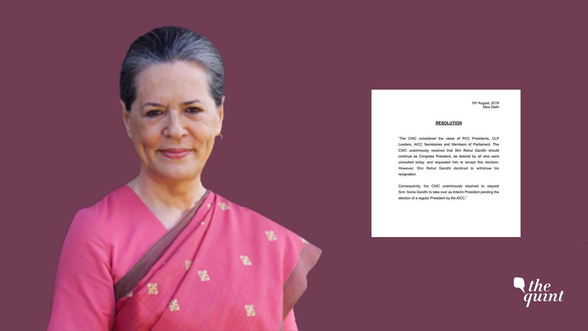 1920x1080 CWC Meet: 3 Resolutions Passed As Sonia Becomes Interim Chief