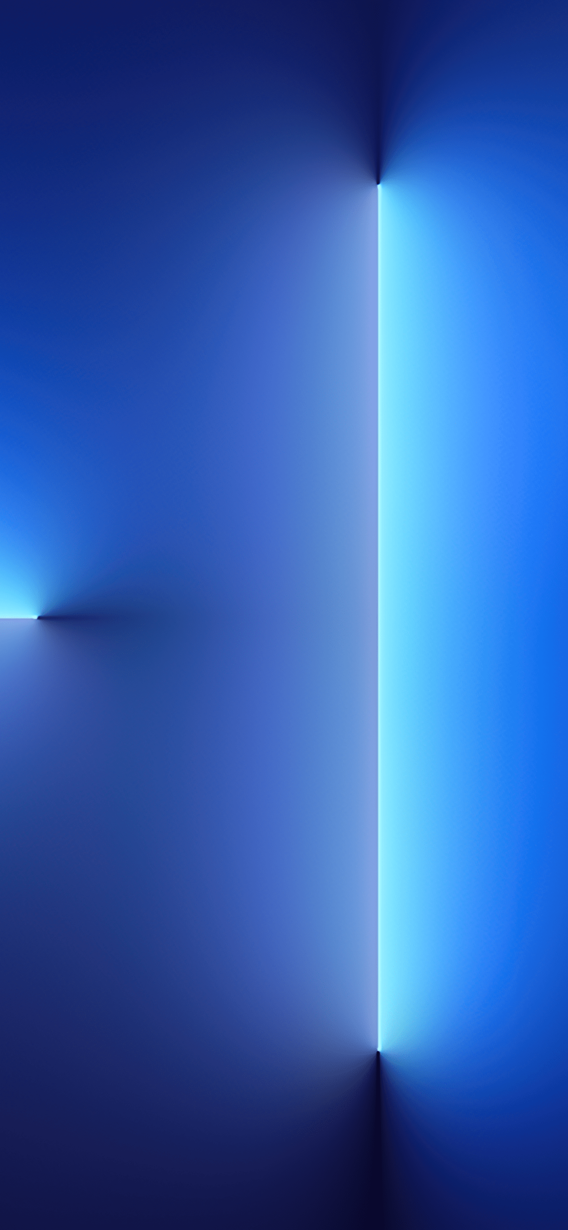 1170x2532 iPhone 13 Pro Wallpaper 4K, iOS Stock, Blue background, Neon Lights, Abstract