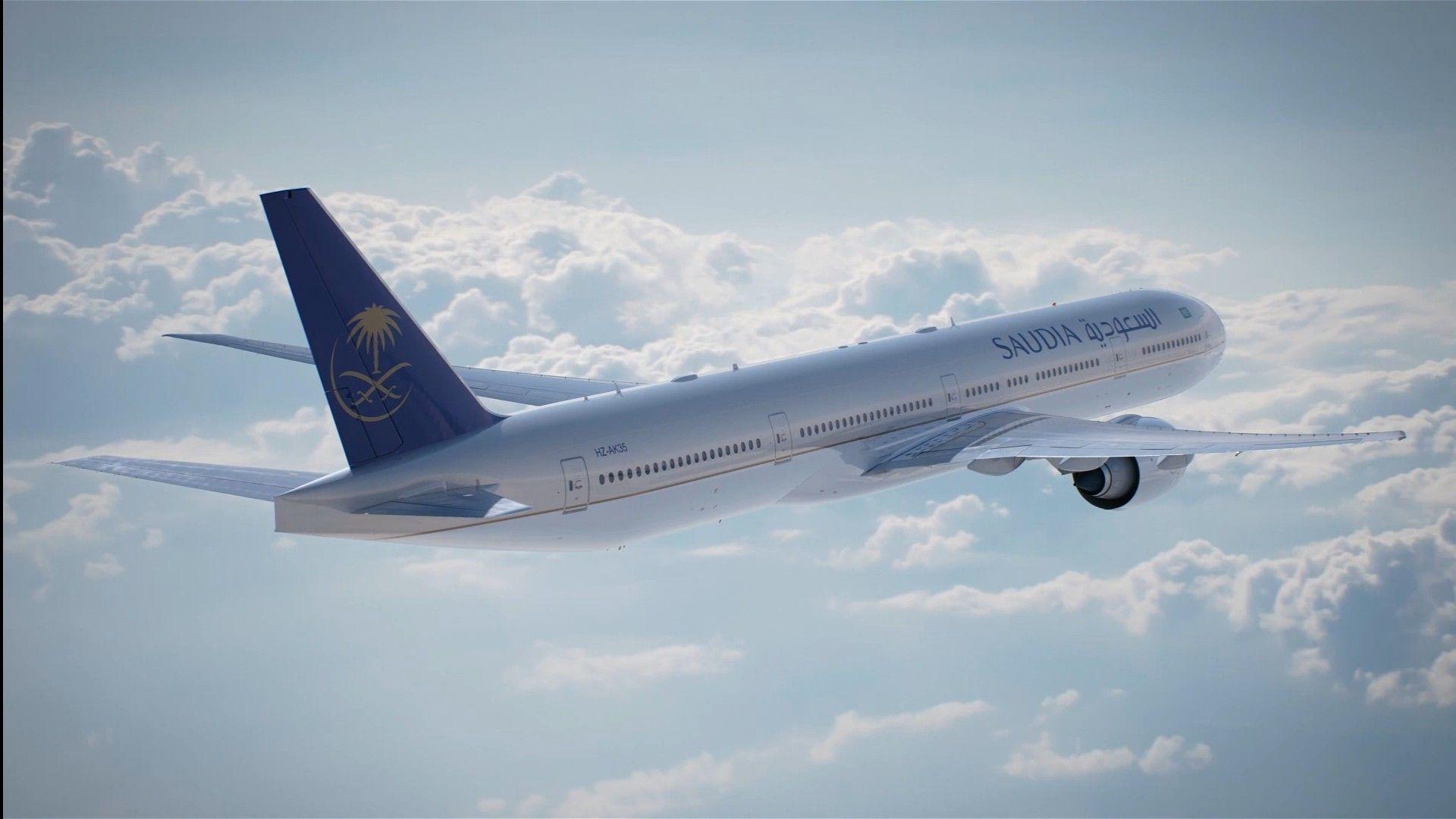 1920x1080 Saudi Arabian Airlines Boeing 777 300er Wallpaper. Arabia Airlines, Boeing Boeing