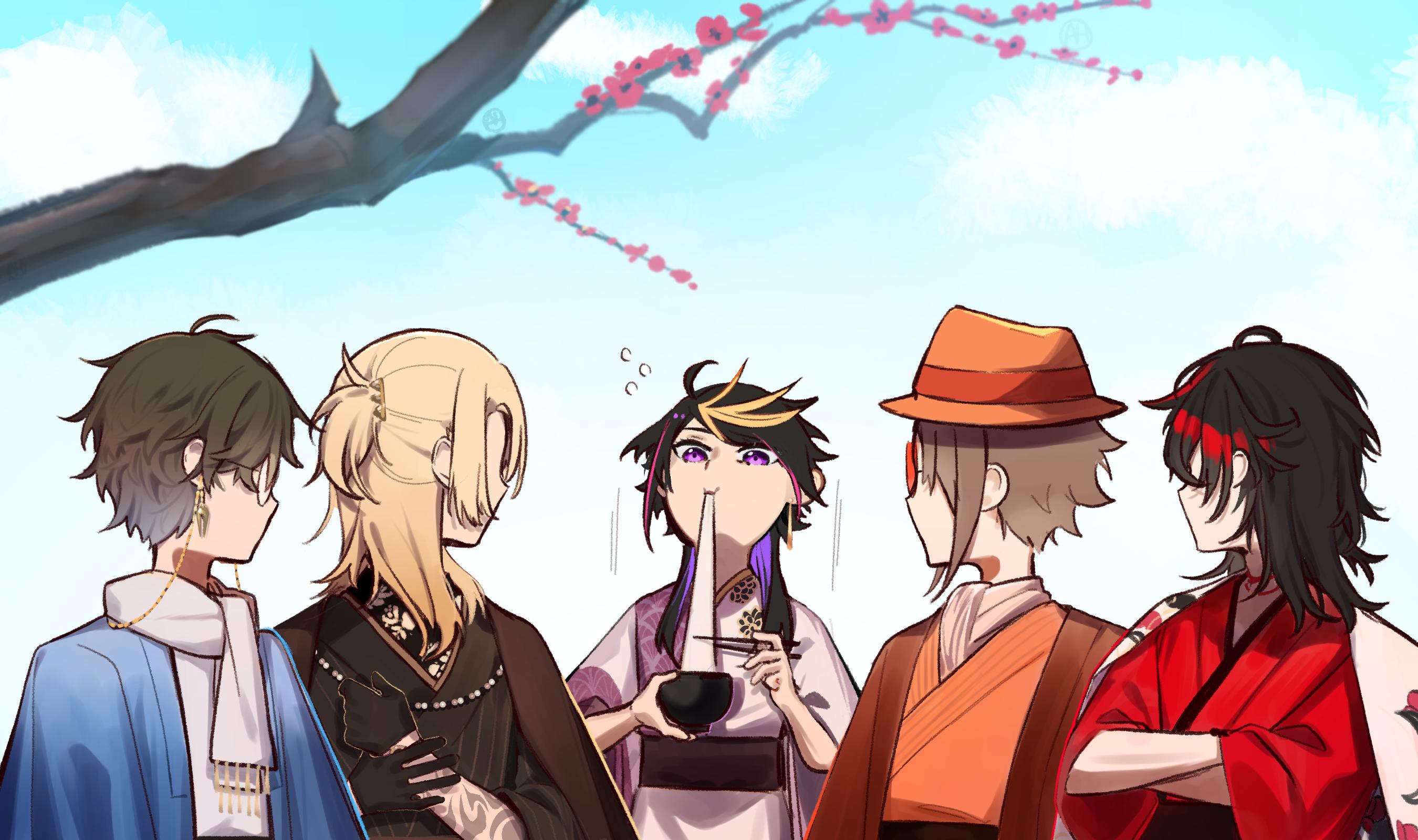 2700x1600 呆毛on Twitter: 2022 New Year! #Luxiem #Akurylic #MystArt #drawluca #YaminoArt #Ikenography