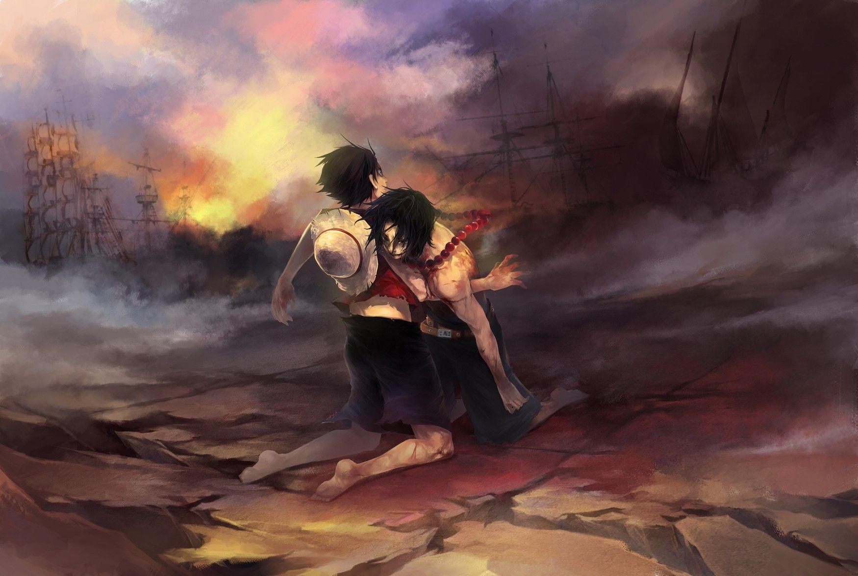 1750x1176 Ace Sabo Luffy Wallpaper