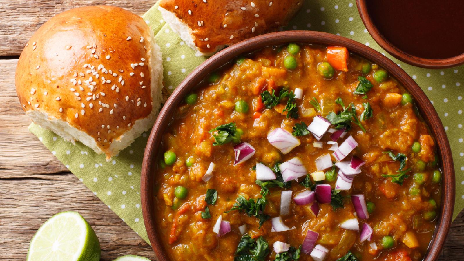 1600x900 Easy Pav Bhaji Recipe: How to Make Pav Bhaji