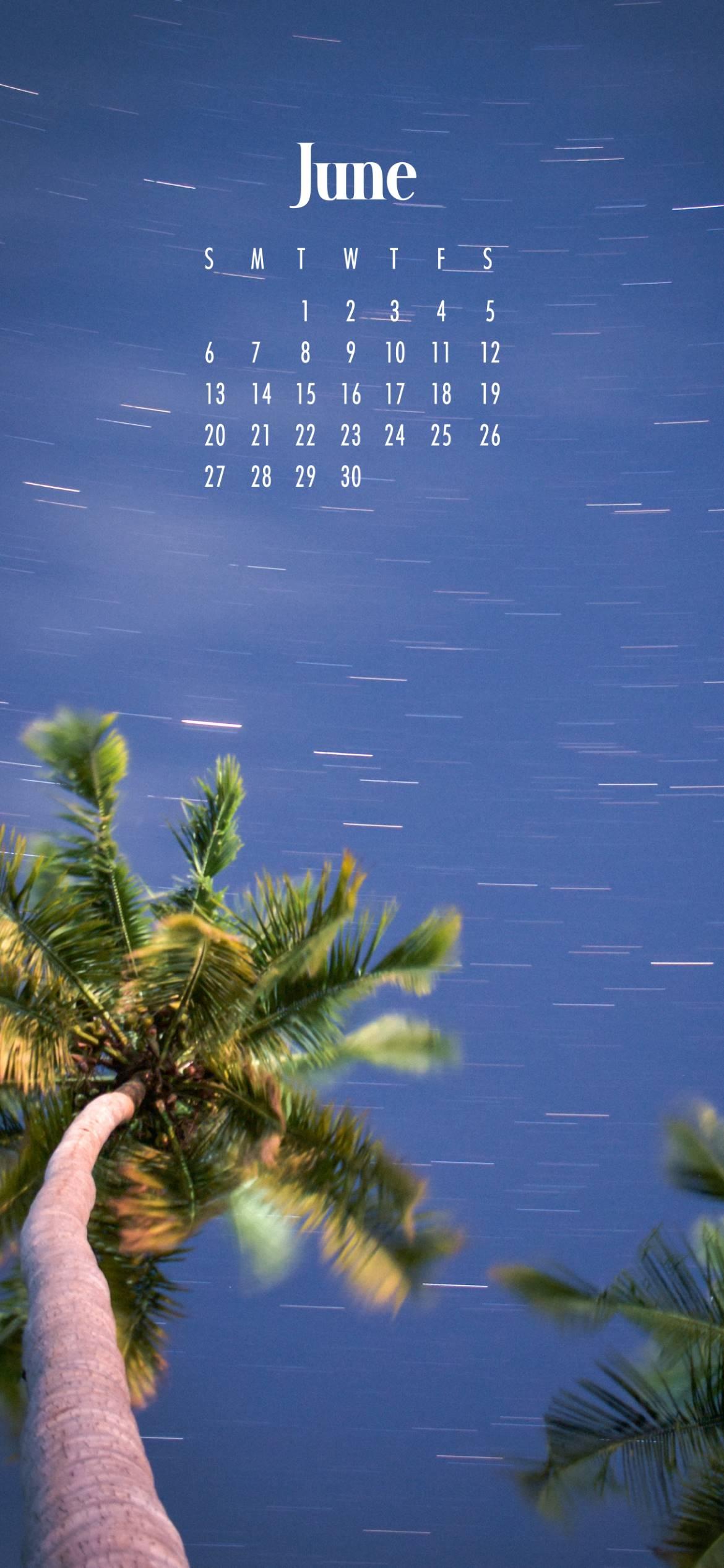1170x2532 Free June 2022 Calendar Wallpaper