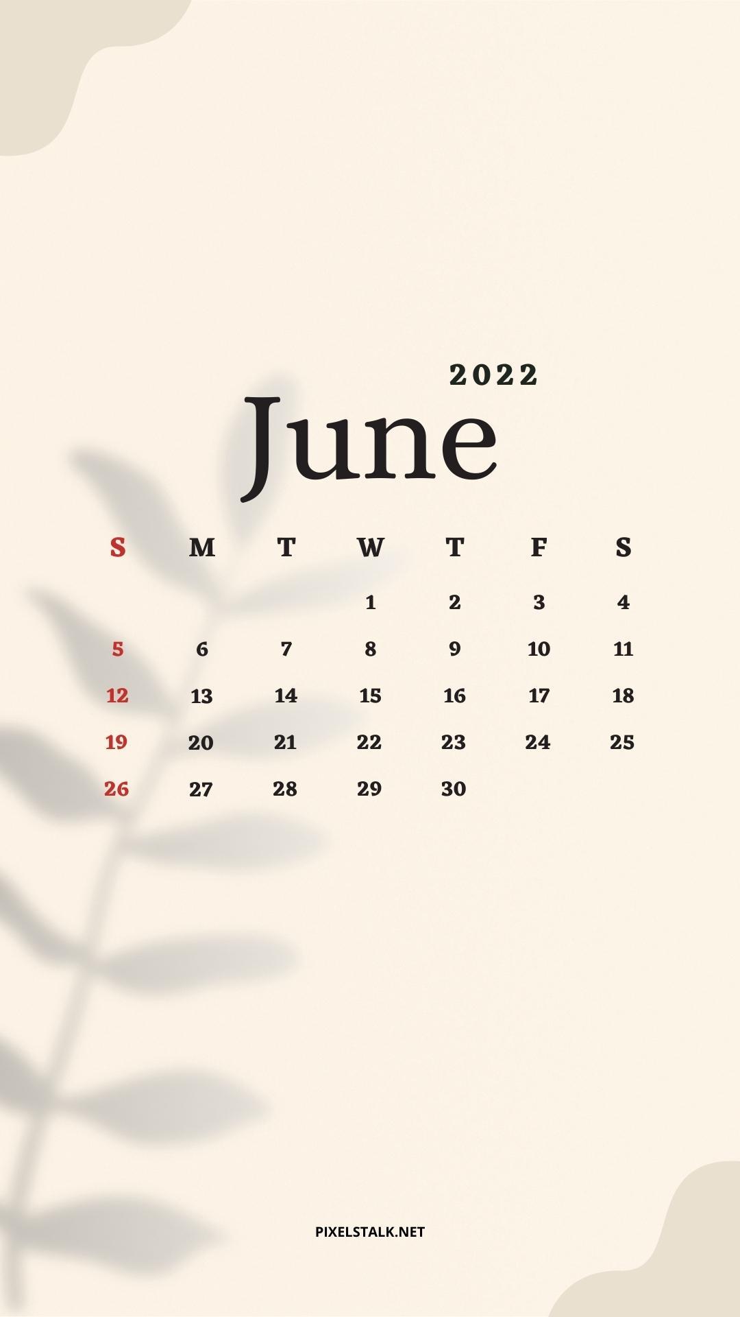 June 2022 Calendar iPhone HD phone wallpaper  Pxfuel