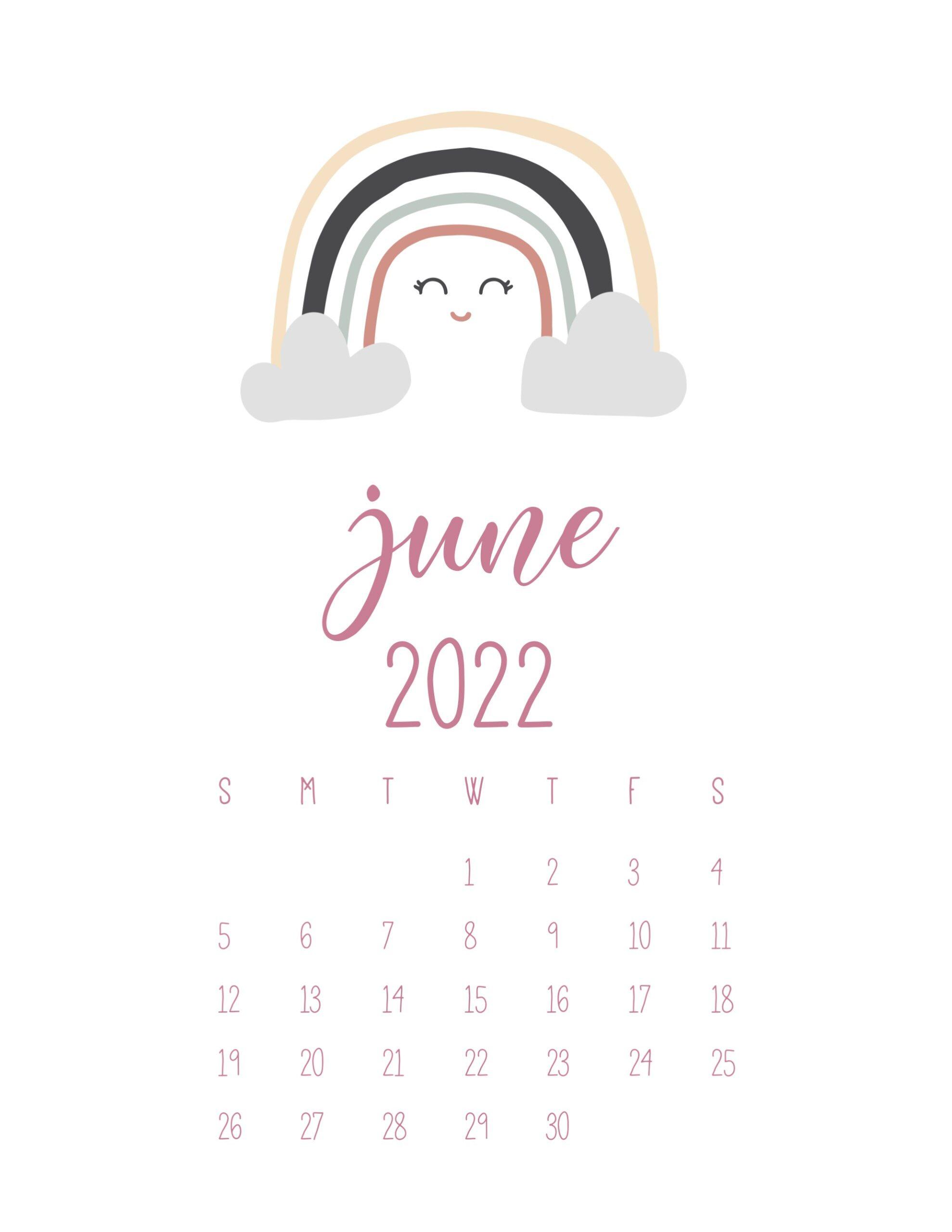 1978x2560 Free Cute Printable Calendar 2022