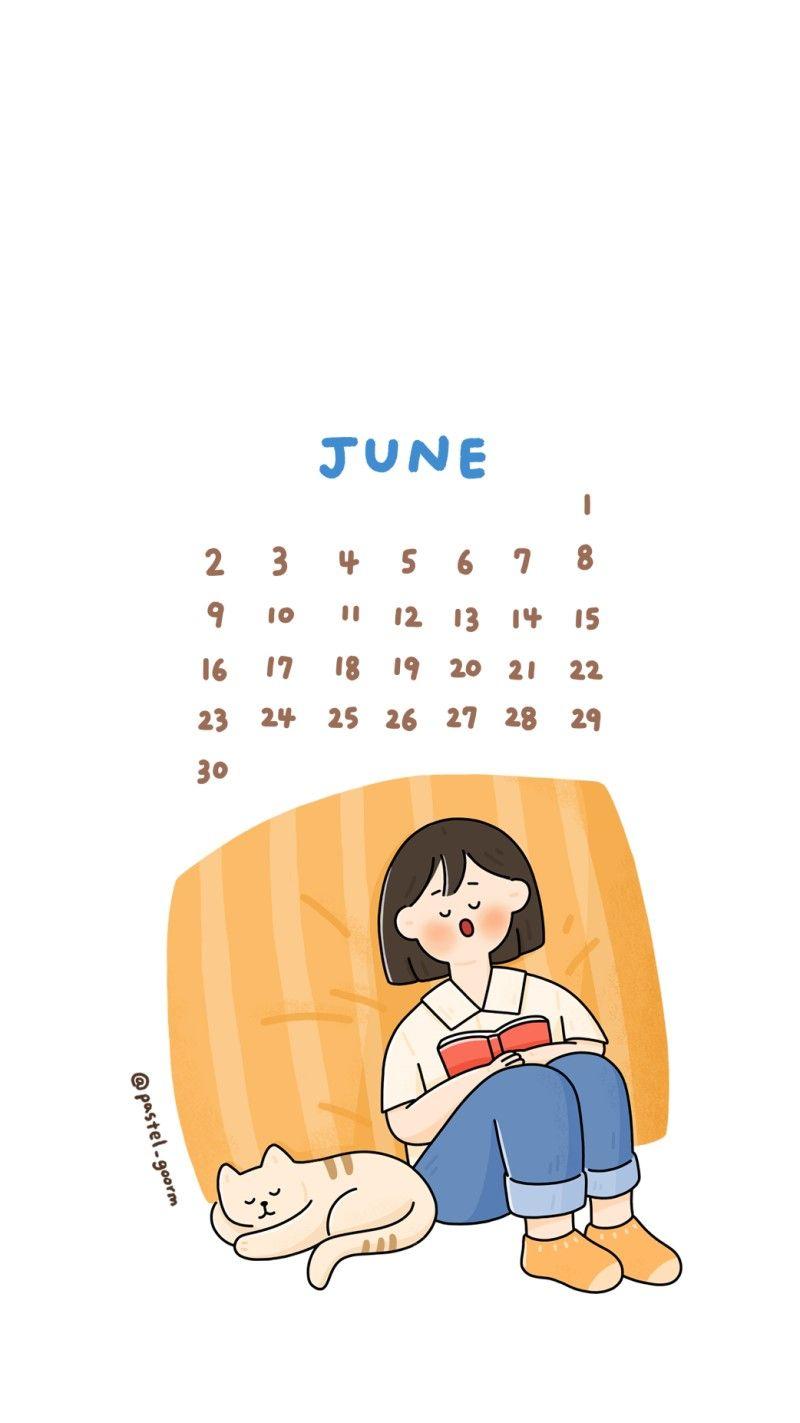 800x1423 Best Printable June 2020 Calendars You Can Get for Free. Cute cartoon wallpaper, Wallpaper iphone cute, Download cute wallpaper