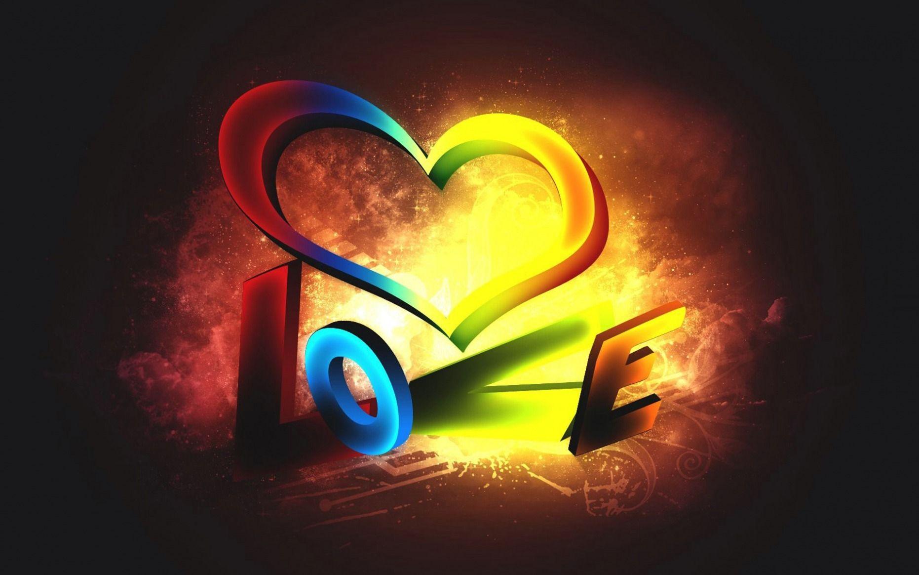 1862x1164 New Love Heart Desktop Hình nền 12D Hình nền HD - Hình nền