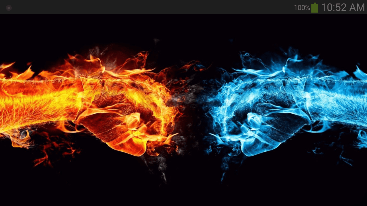 1280x720 Fire and ice Wallpaper: Appstore for Android