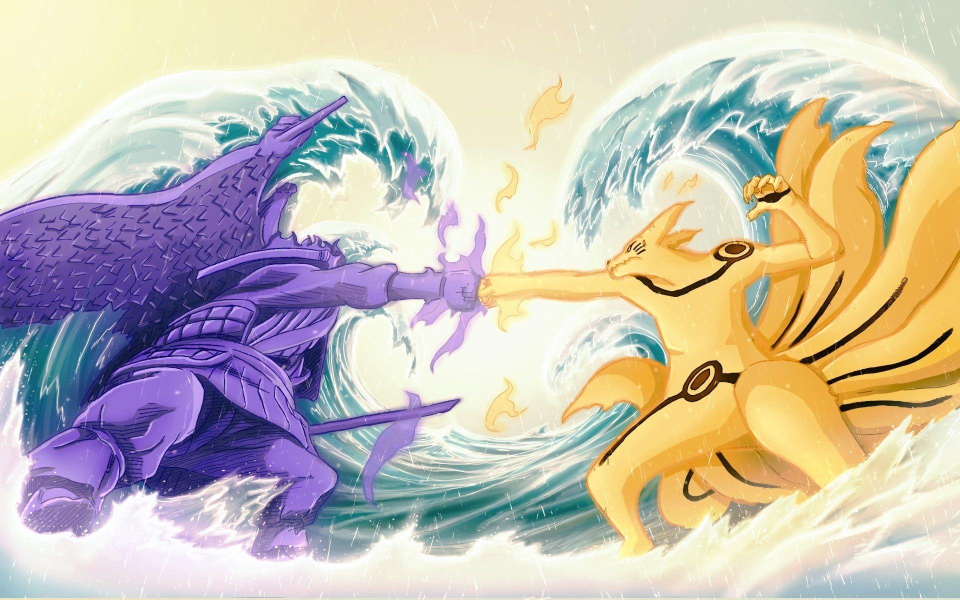 1920x1200 Online crop. HD wallpaper: Naruto Kurama and Susanoo digital wallpaper, battlefield,. Naruto and sasuke wallpaper, Wallpaper naruto shippuden, Digital wallpaper