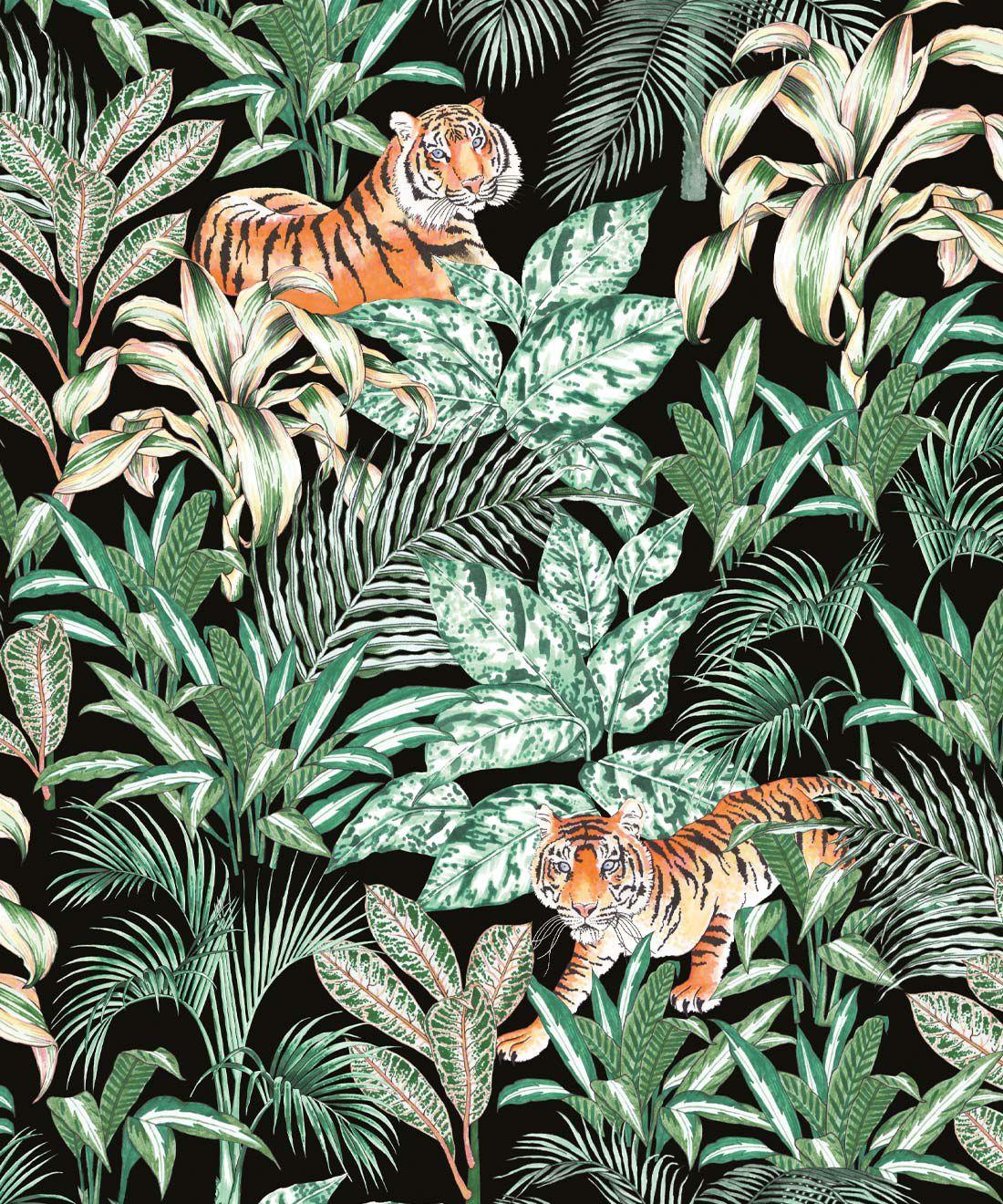 1100x1320 Jungle Tiger Wallpaper • Opulent Jungle Design
