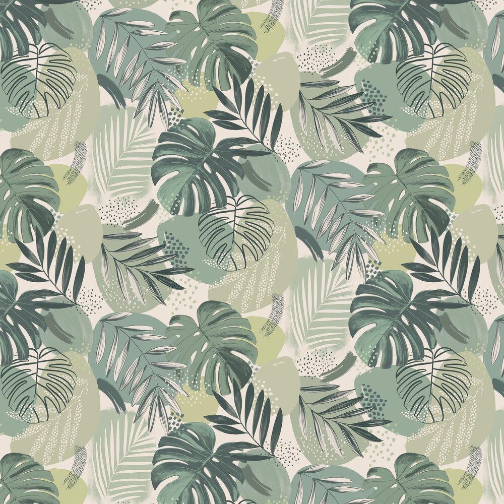 1000x1000 Abstract Jungle by Brand McKenzie Green : Wallpaper Direct