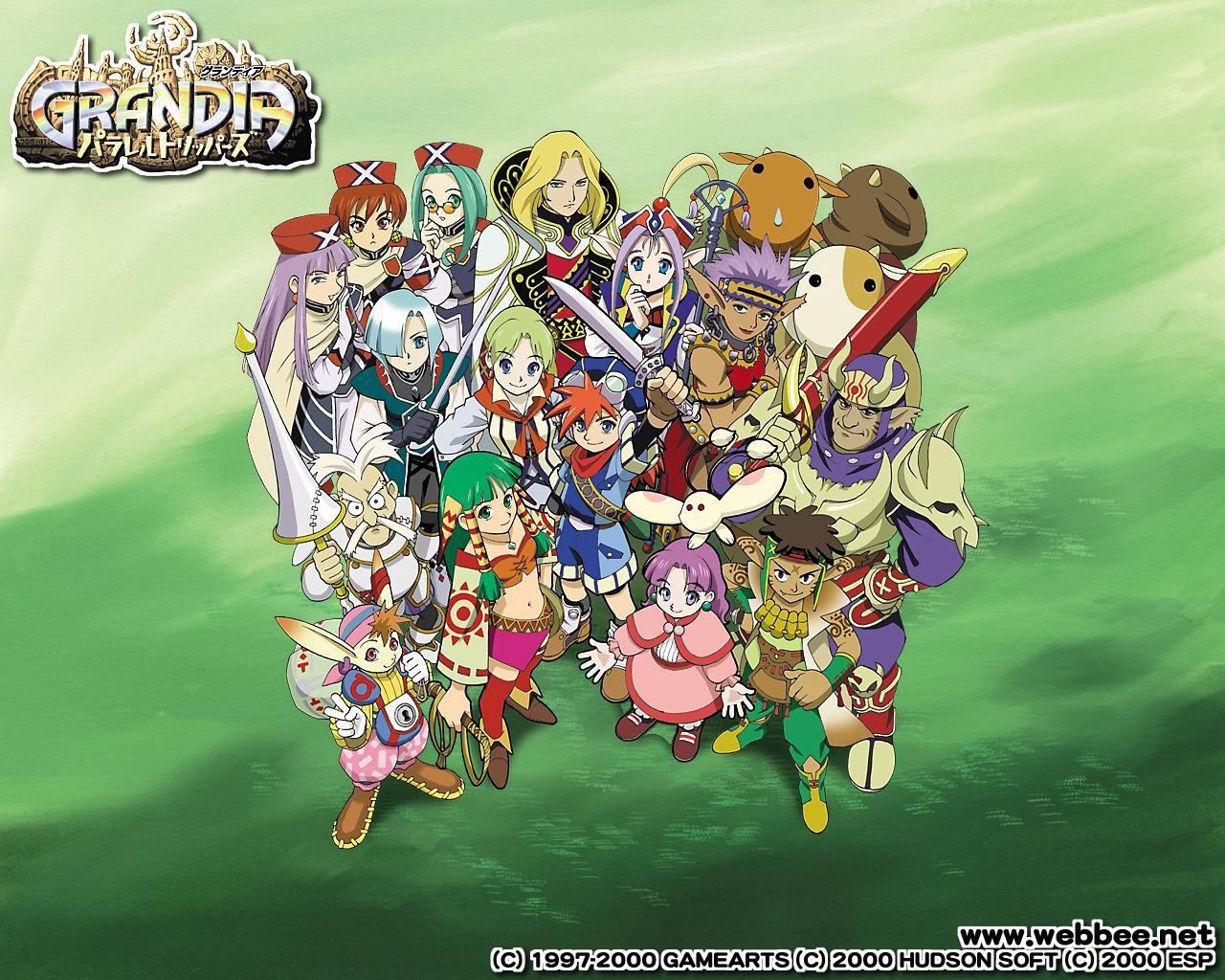 1280x1024 Grandia. Man, did I cry like a baby during this game. Gaming wallpaper, Anime, Video game characters