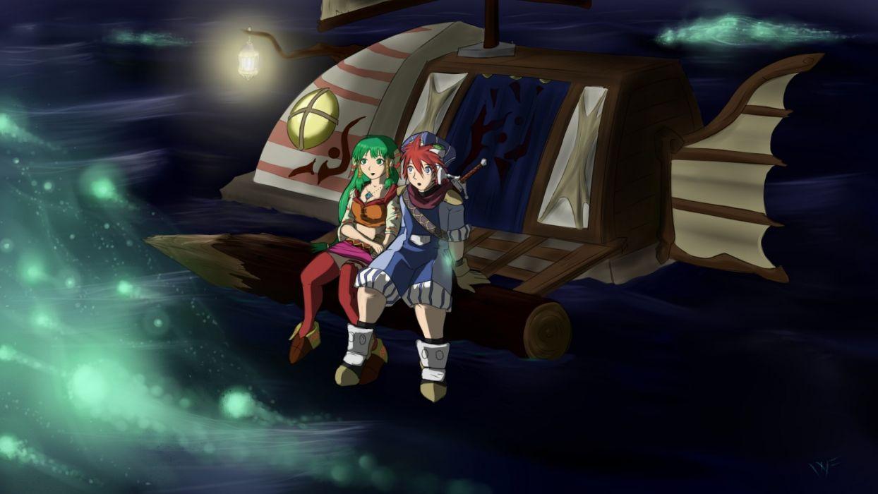 1244x700 GRANDIA rpg fantasy anime adventure family mystery 1grandia wallpaperx1080