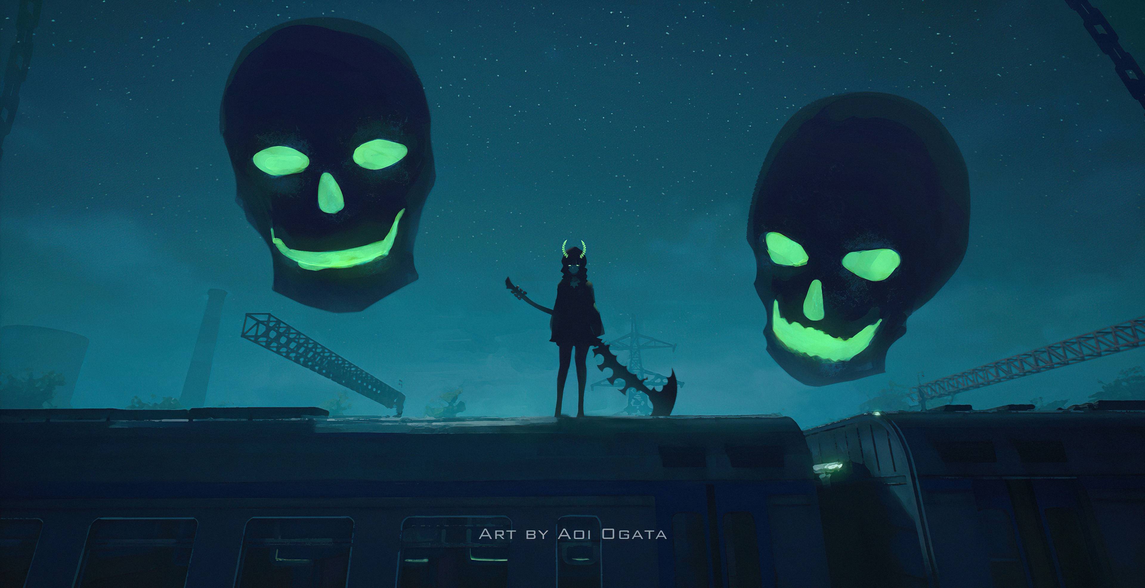3840x1974 Dead Master Black Rock Shooter, HD Anime, 4k Wallpaper, Image, Background, Photo and Picture