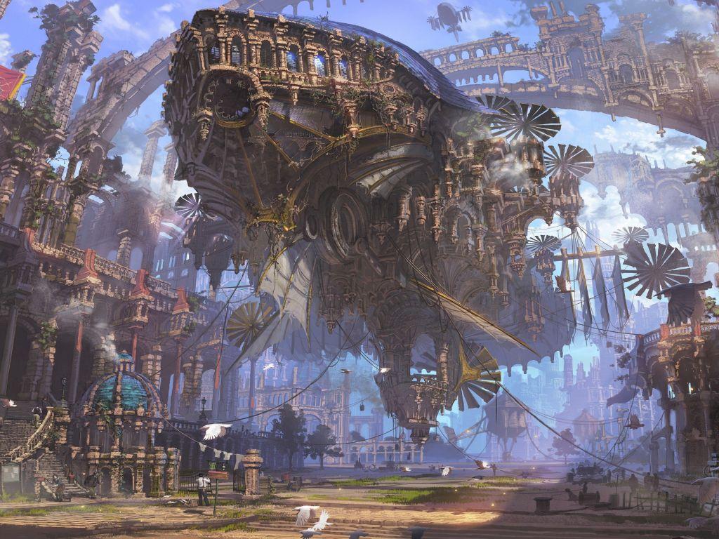 1024x768 Steampunk 4K wallpaper for your desktop or mobile screen free and easy to download