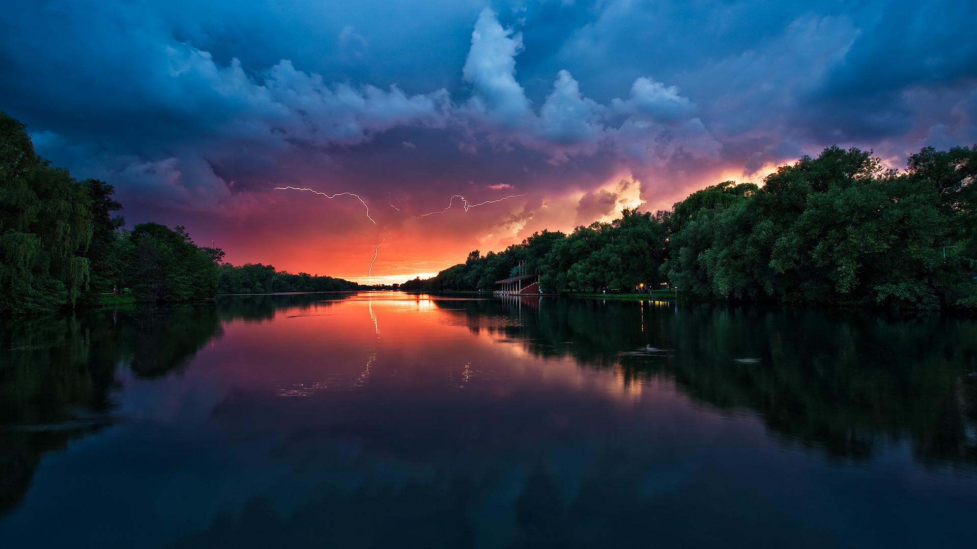 1920x1080 Free download Stormy weather calm river Wallpaper HD background [1920x1080] for your Desktop, Mobile & Tablet. Explore HD Weather Wallpaper. Weather Picture for Wallpaper, Live Weather Wallpaper for Desktop