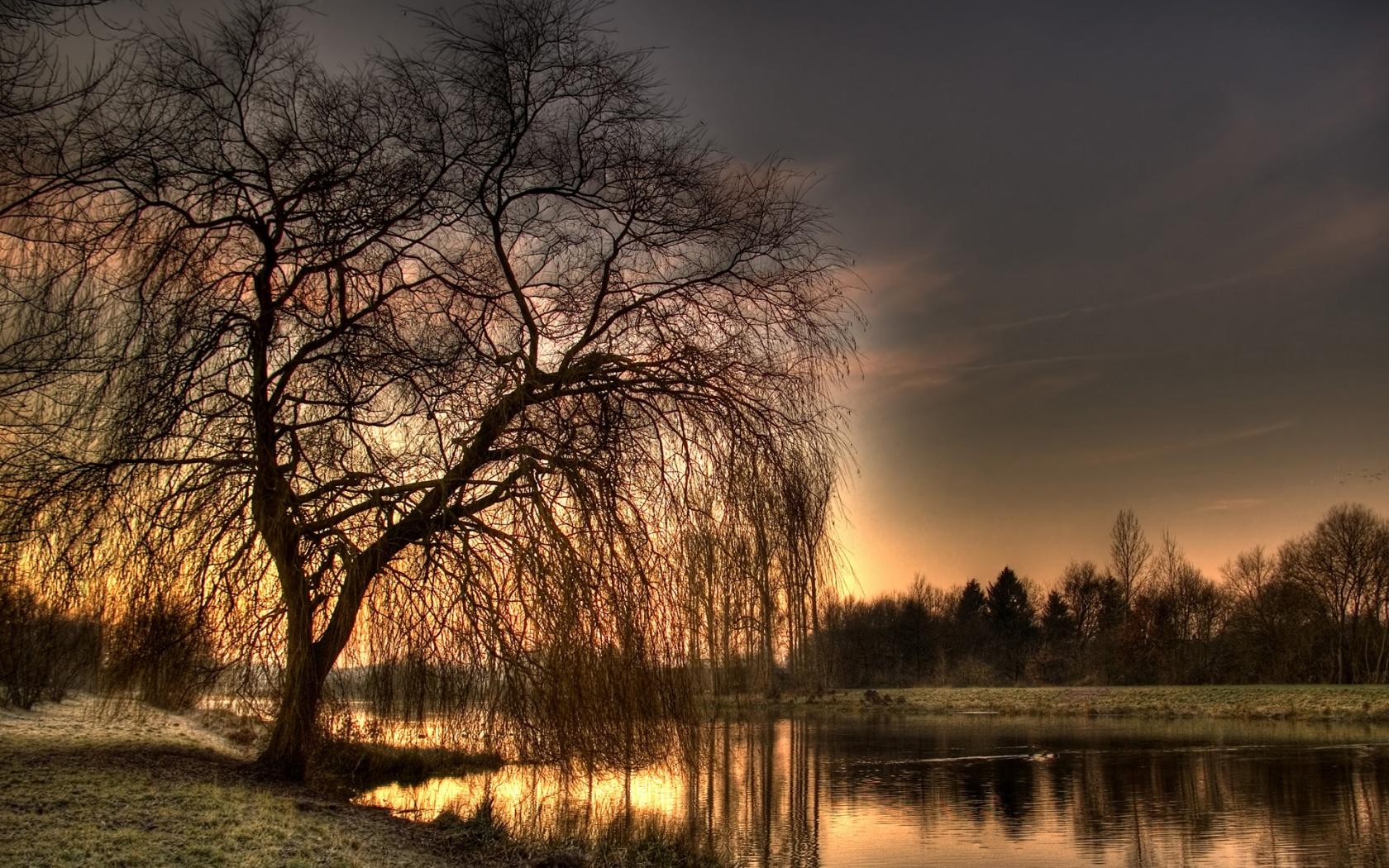 1680x1050 Calm river wallpaper. Calm river