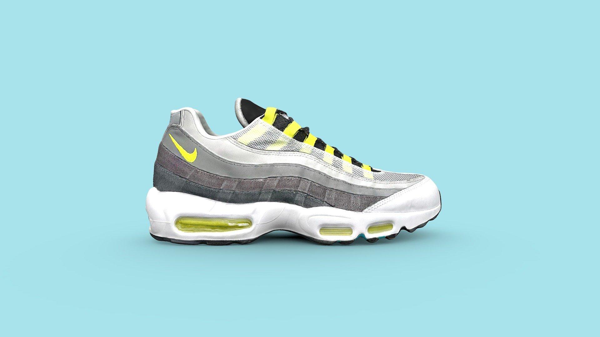 1920x1080 Nike Air Max 95 Greedy (2020) Sneaker Royalty Free 3D model by Switch 3D [1e15b97]