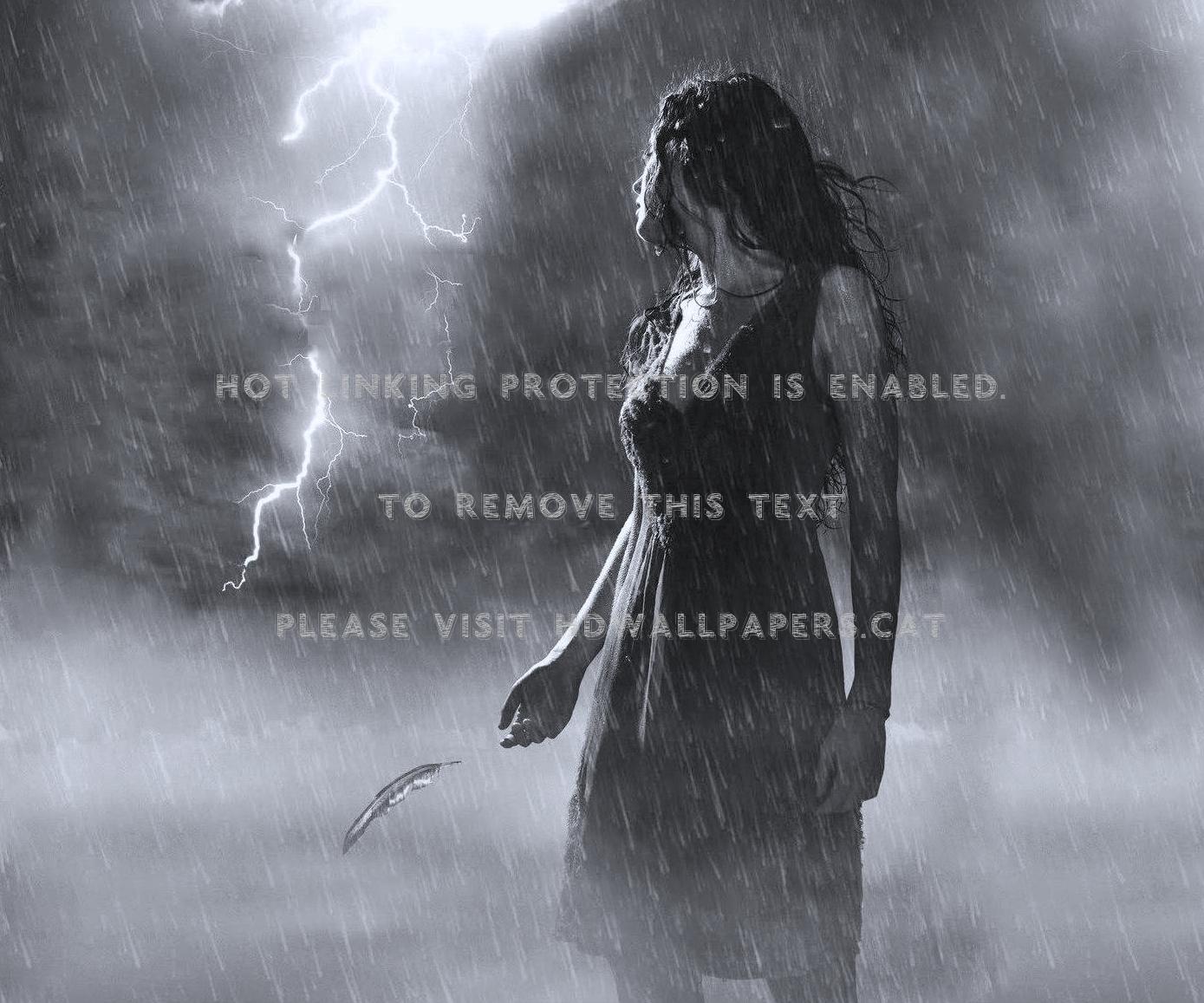 1389x1157 lost in storm sad woman rain people