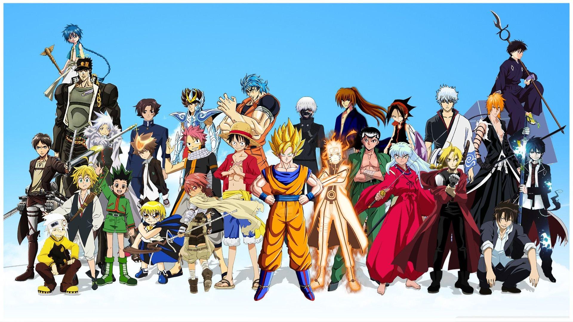 All anime together HD wallpapers  Pxfuel