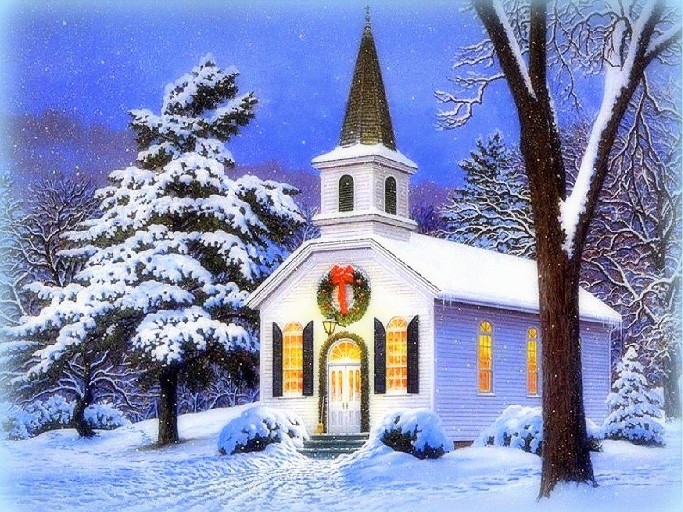 Christmas Church Wallpapers - Top Free Christmas Church Backgrounds ...