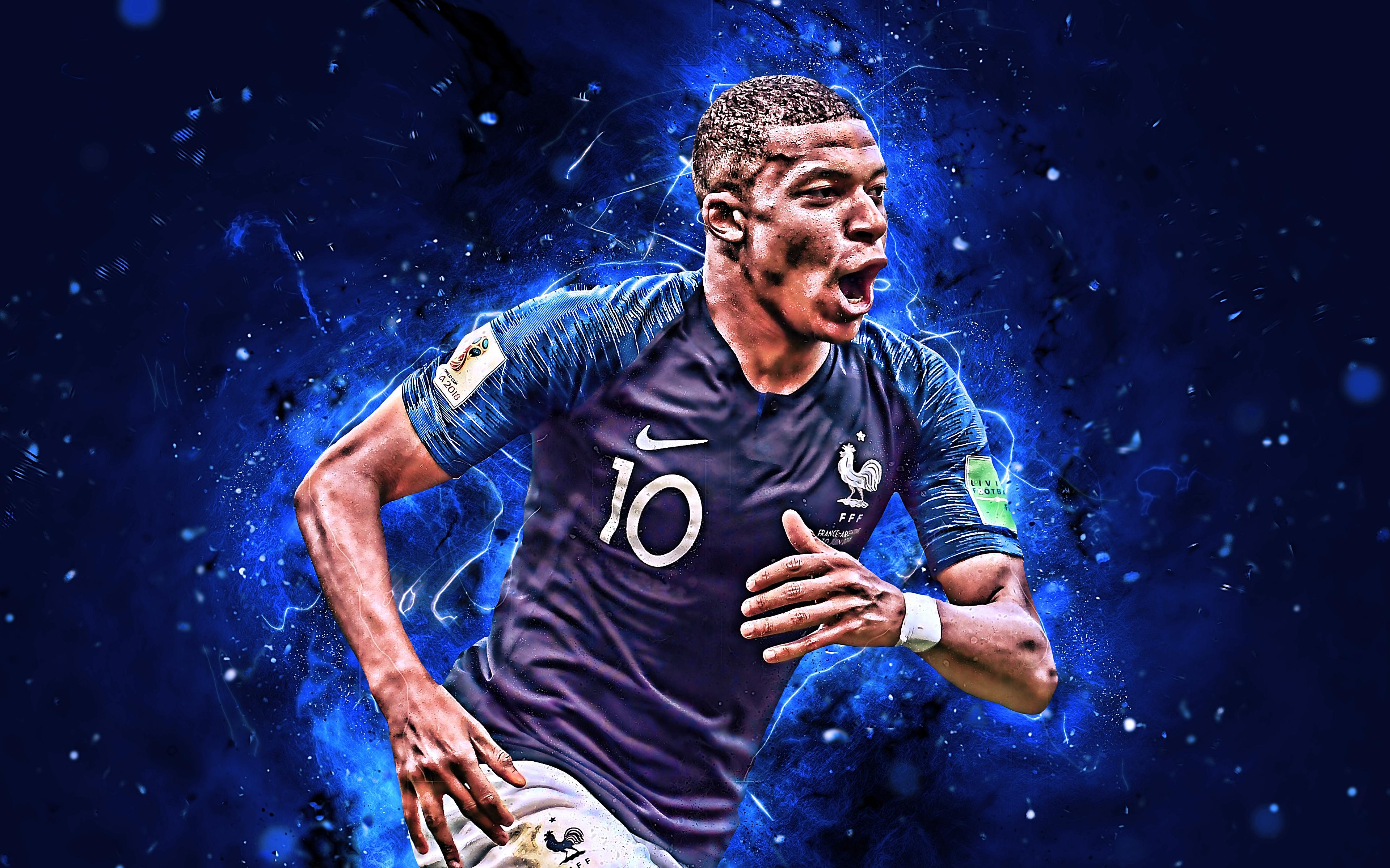3840x2400 Kylian Mbappé HD Wallpaper and Background