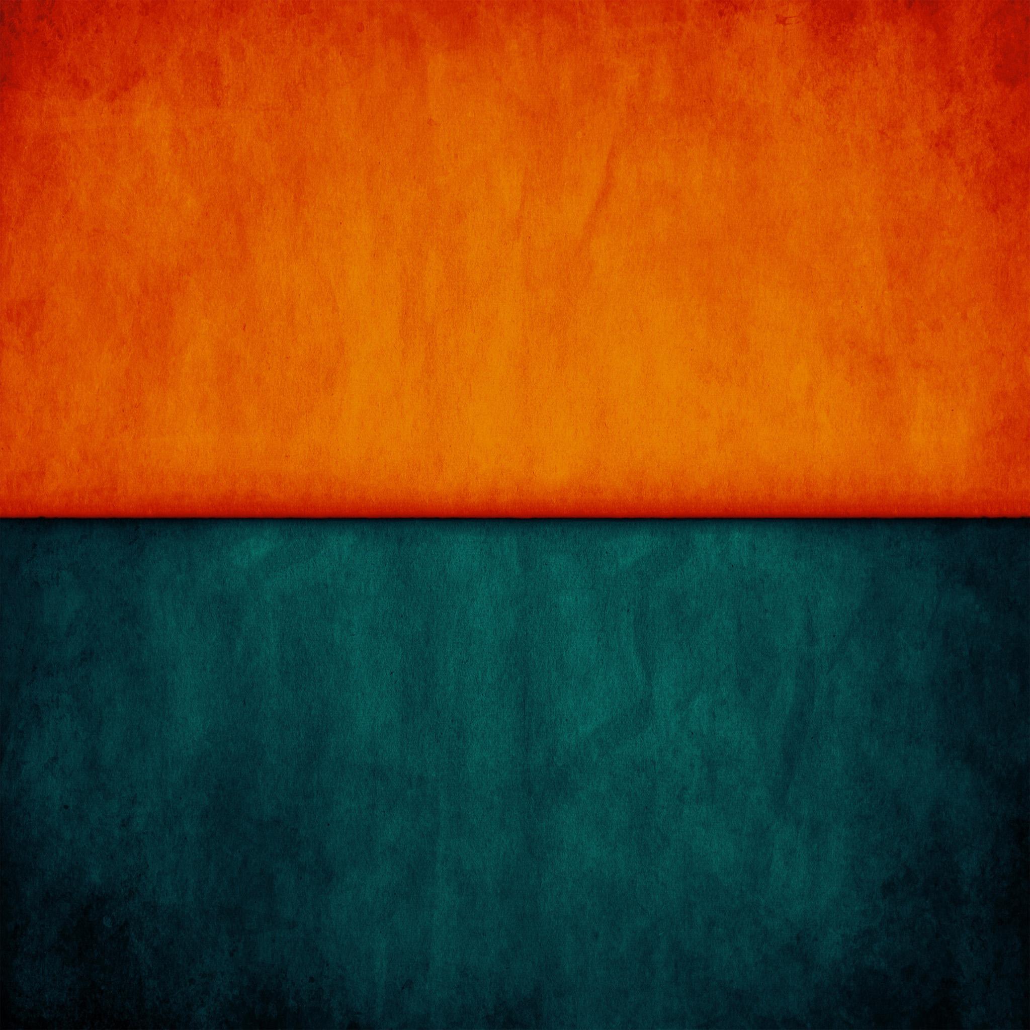 2048x2048 Orange Blue Pattern Background Wallpaper