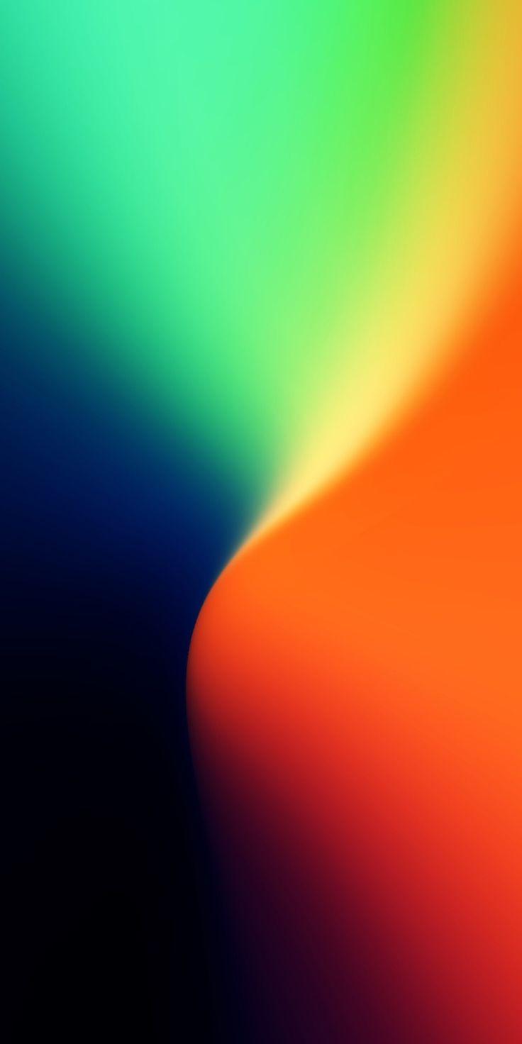 736x1472 Gradient blue, orange, green and yellow. Color wallpaper iphone, Apple wallpaper, Samsung wallpaper android