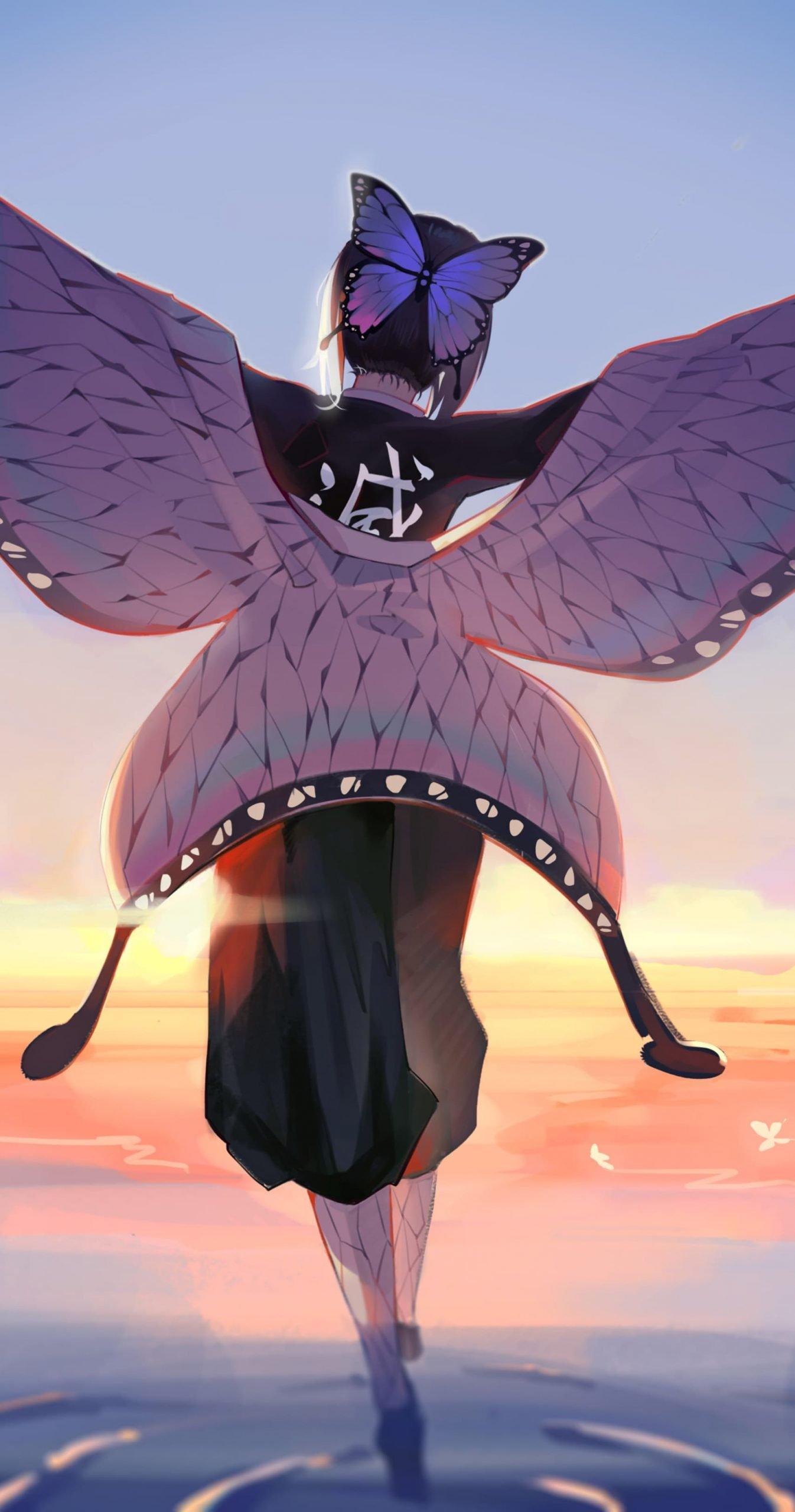 1346x2560 HD wallpaper Anime Demon Slayer Kimetsu no Yaiba Butterfly Girl Shinobu Kochou, Best iPhone Wallpaper and iPhone background : WallpaperUpdate, Best iPhone Wallpaper and iPhone background