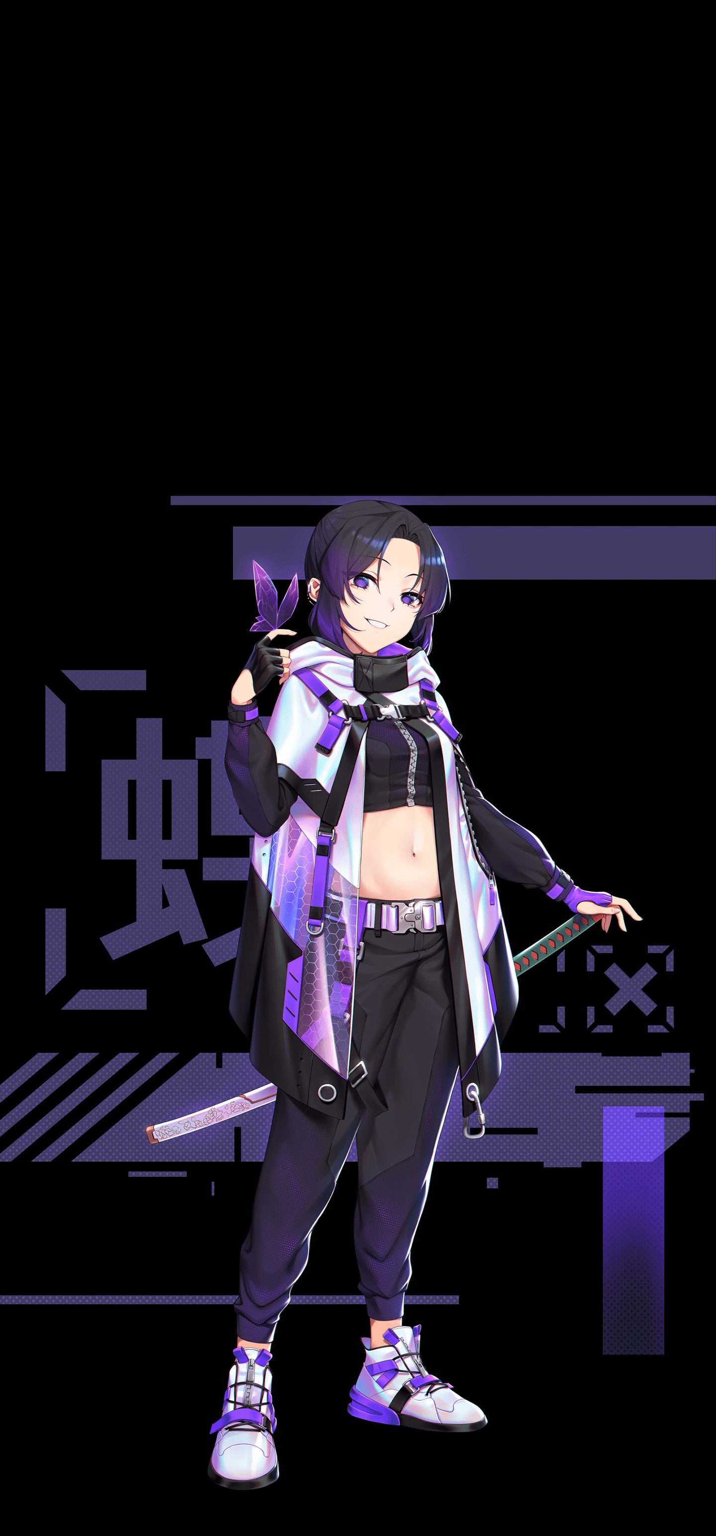 1440x3088 Shinobu PFP Wallpaper