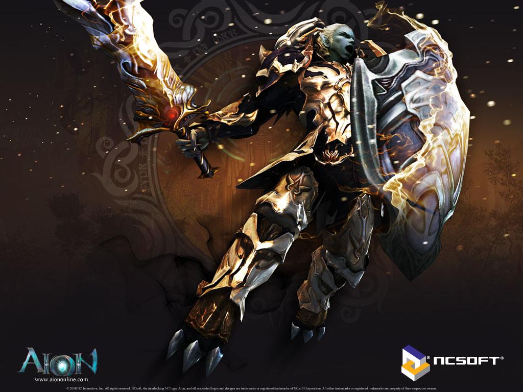 1024x768 Templar In Aion Online