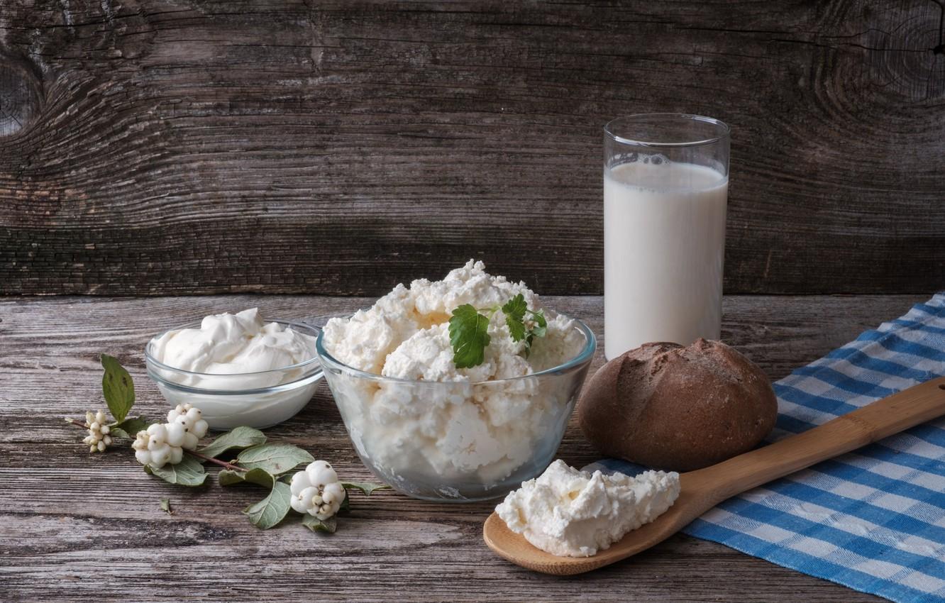 1332x850 Wallpaper milk, cheese, sour cream, dairy products image for desktop, section еда