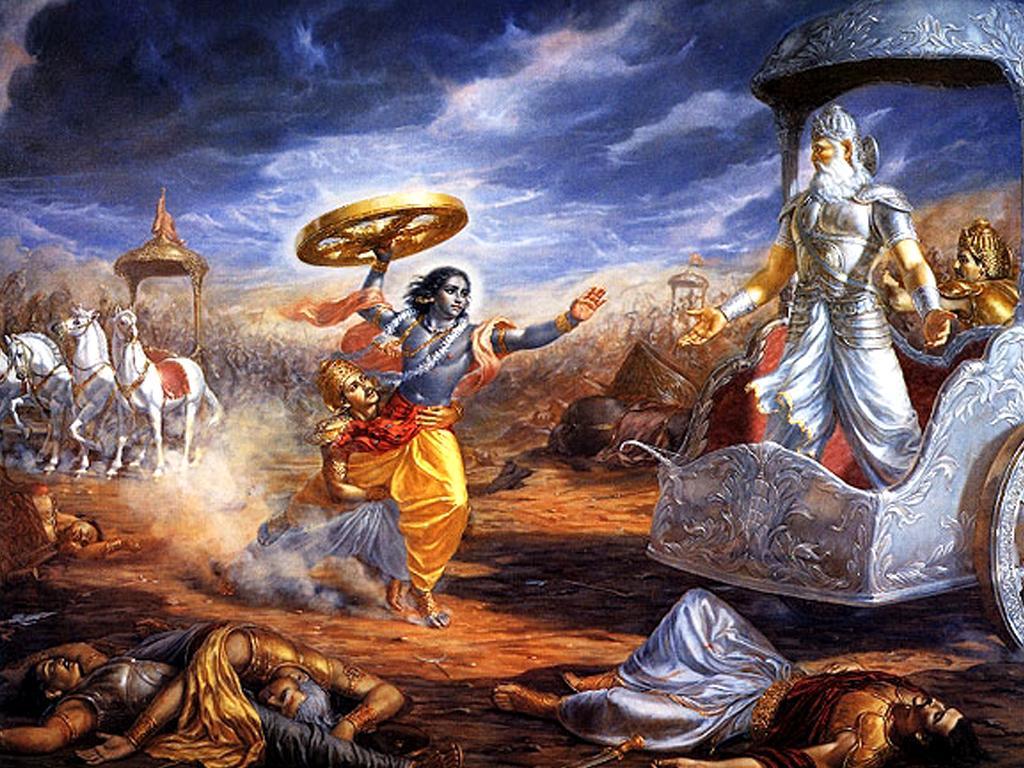 1024x768 Arjuna Holding Wheel Chakra