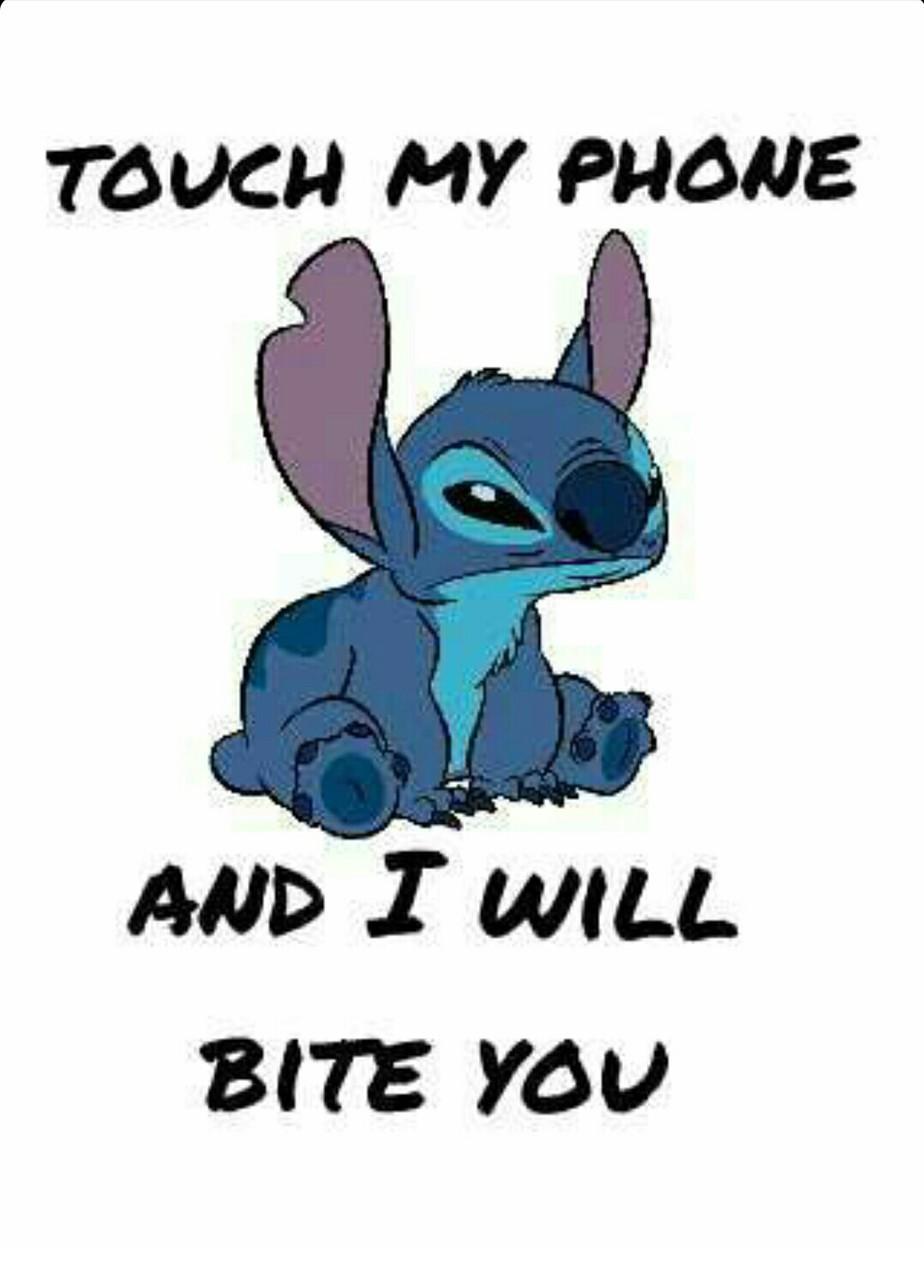 For lock screen dont touch my phone Stitch  By Stitch Lover page   Facebook