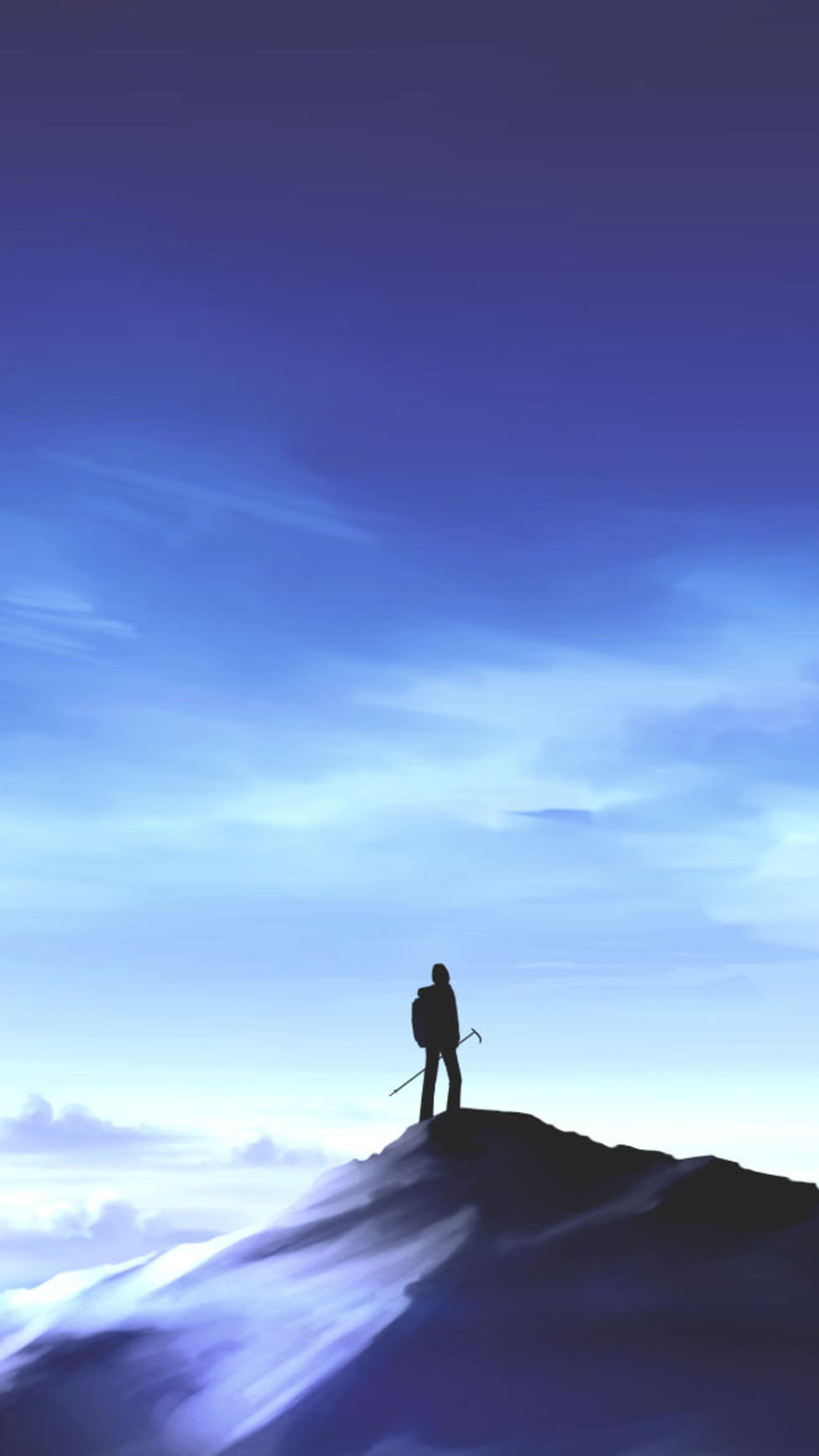 2160x3840 Anime Original Standing On Mountain Top Sony Xperia X, XZ, Z5 Premium HD 4k Wallpaper, Image, Background, Photo and Picture