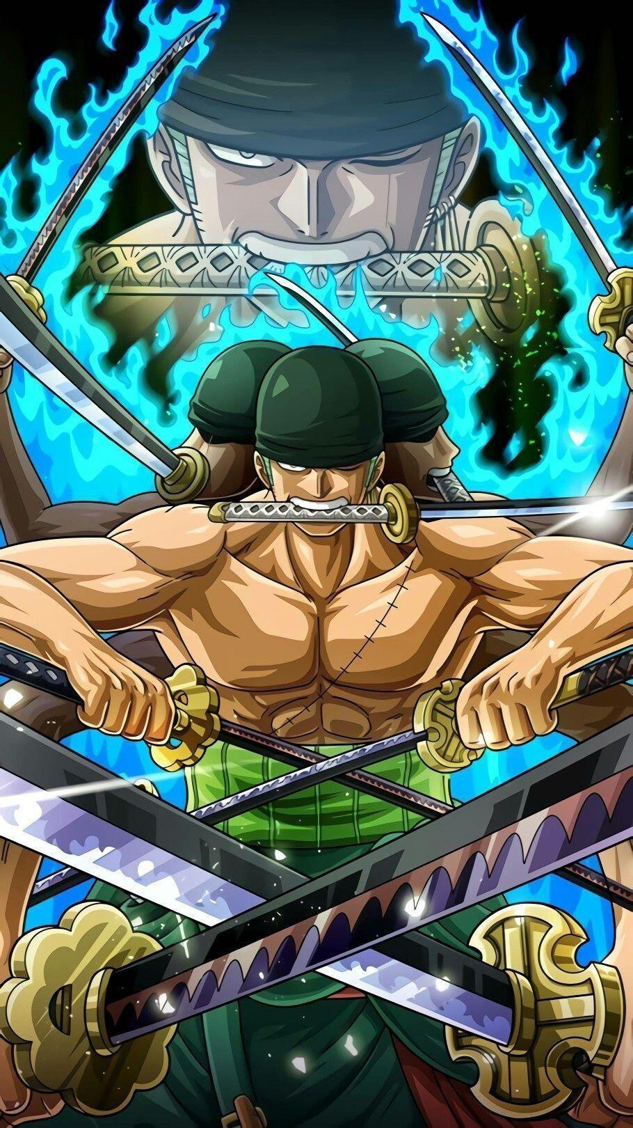 910x1620 Android Zoro Wallpaper