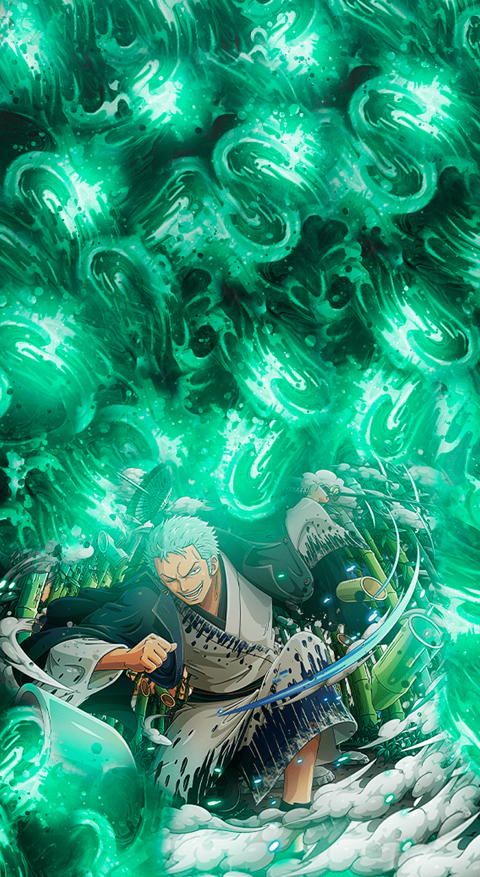 700x1280 Zoro Green Wallpaper